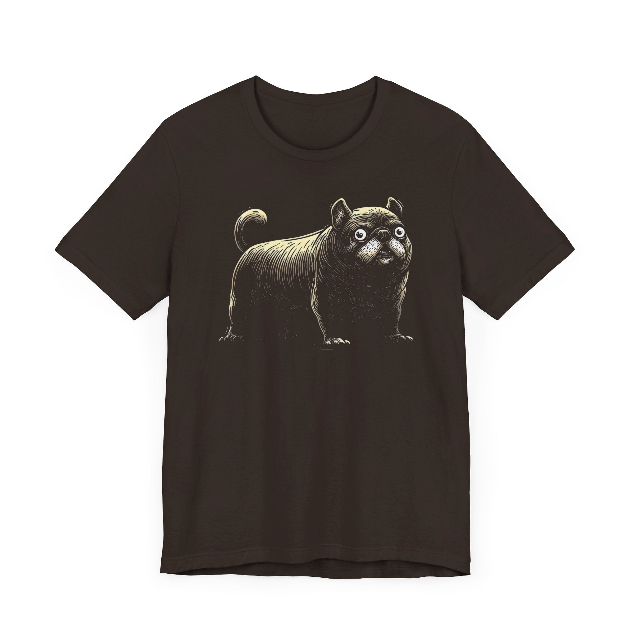 Quirky Pug T-Shirt – Unique Black Pug Graphic Tee