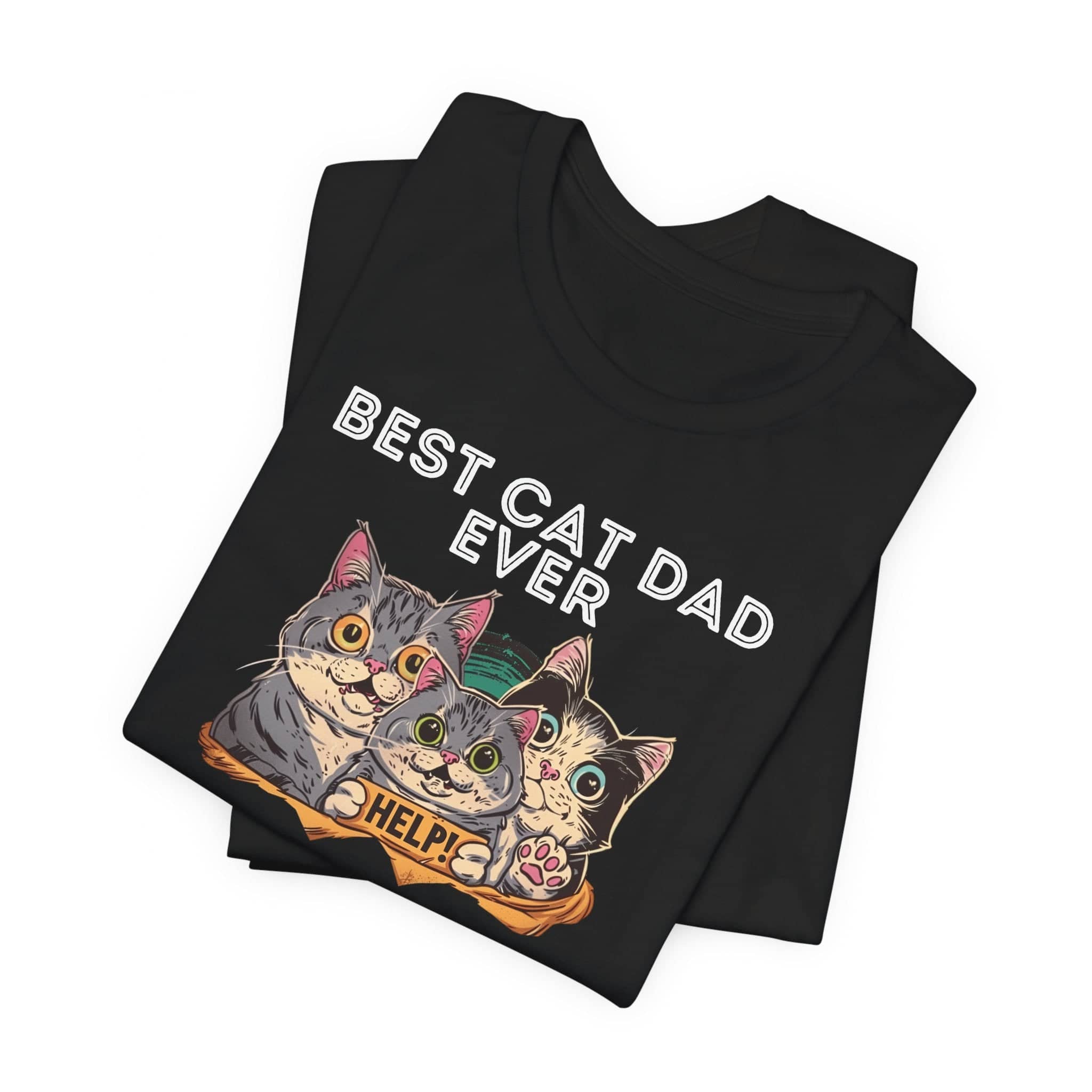 Best Cat Dad Ever Funny Cat Lover Shirt