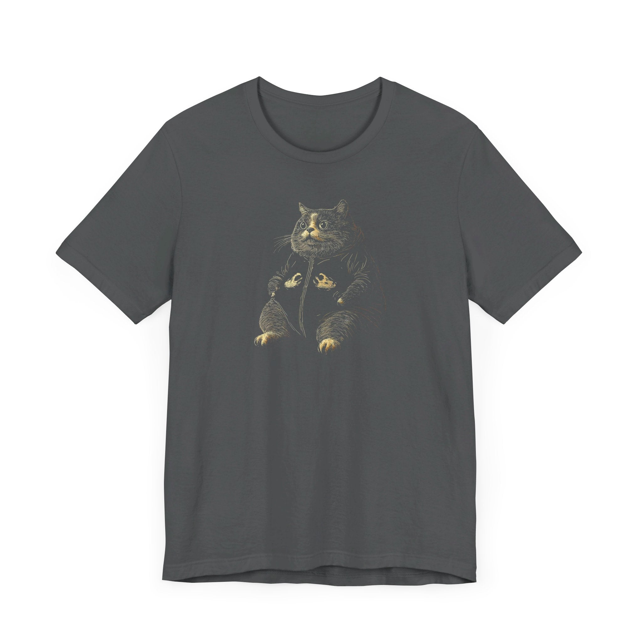 Chubby Cat Hoodie Graphic T-Shirt