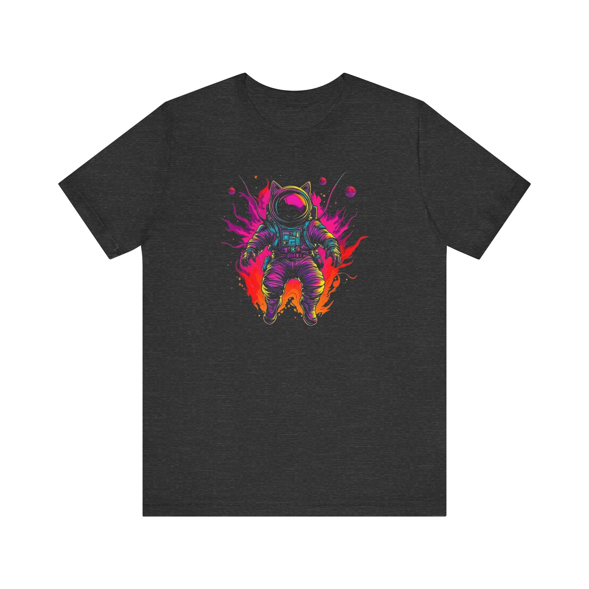 Neon Astronaut Cat T-Shirt