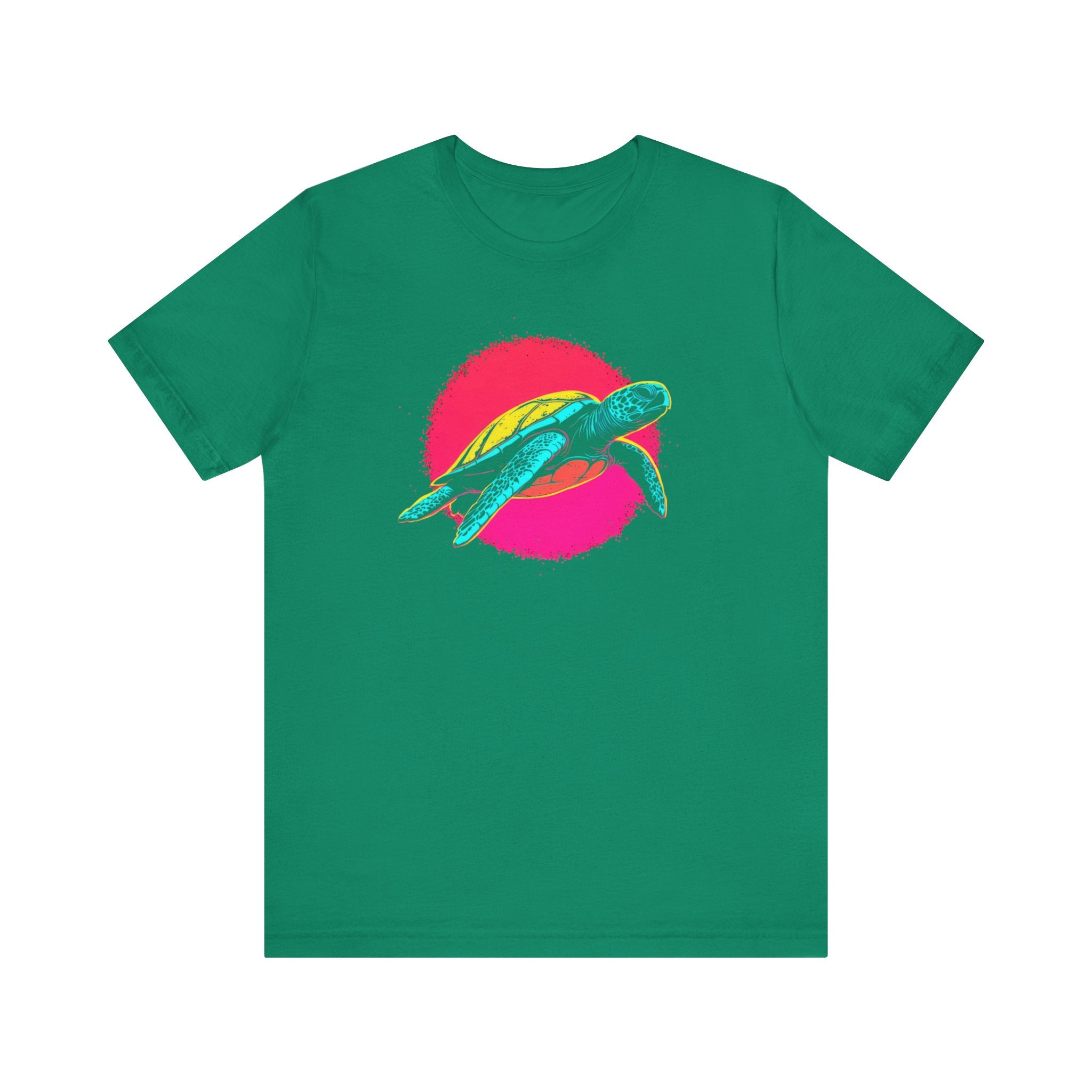 Neon Sea Turtle T-Shirt - Vibrant Ocean Vibes