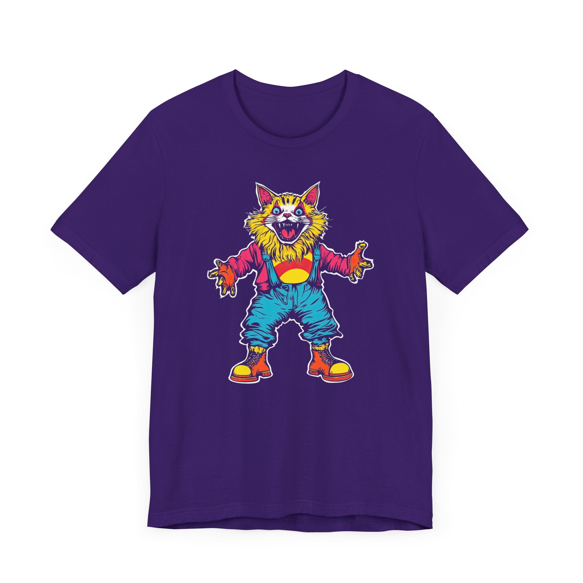Colorful Clown Cat T-Shirt