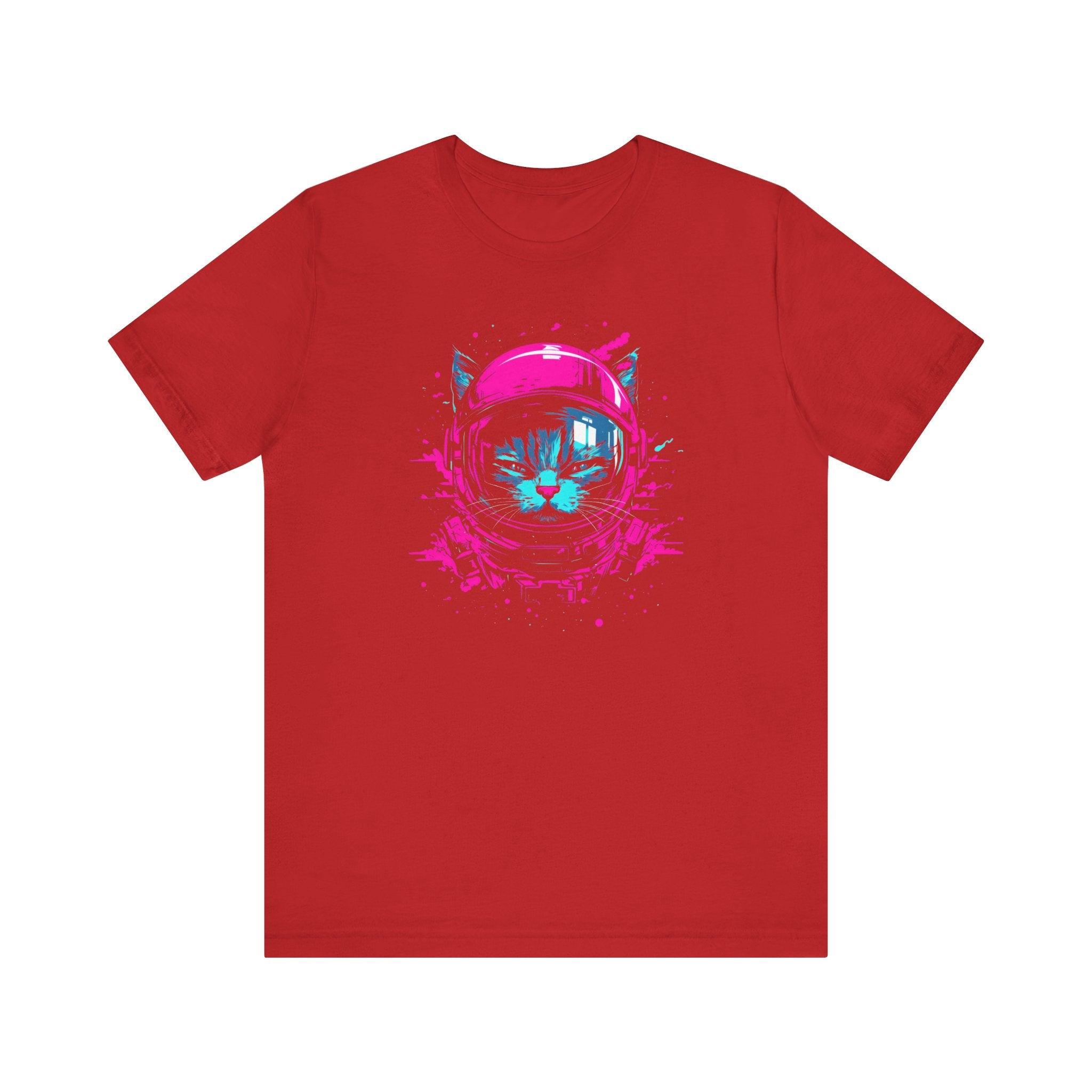 Neon Astronaut Cat T-Shirt
