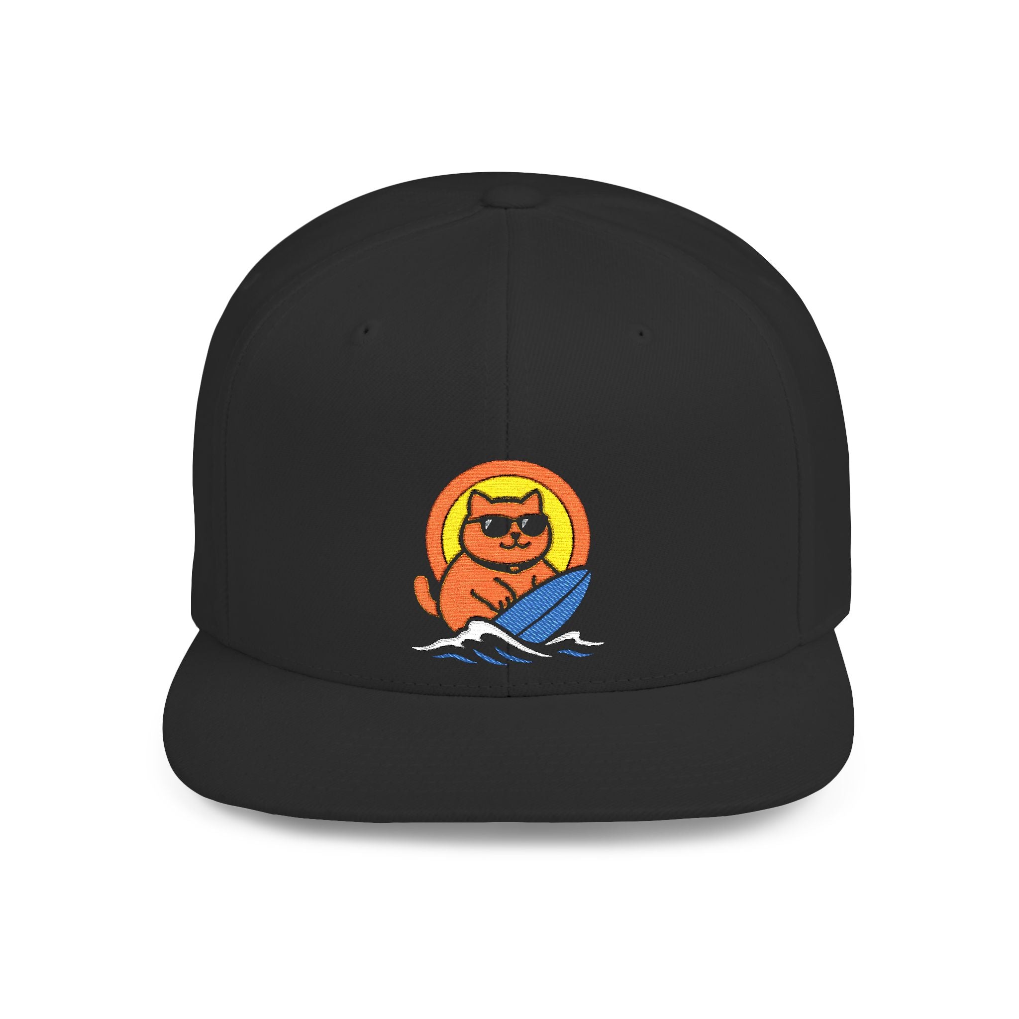 Chonky Surf Cat Snapback Hat