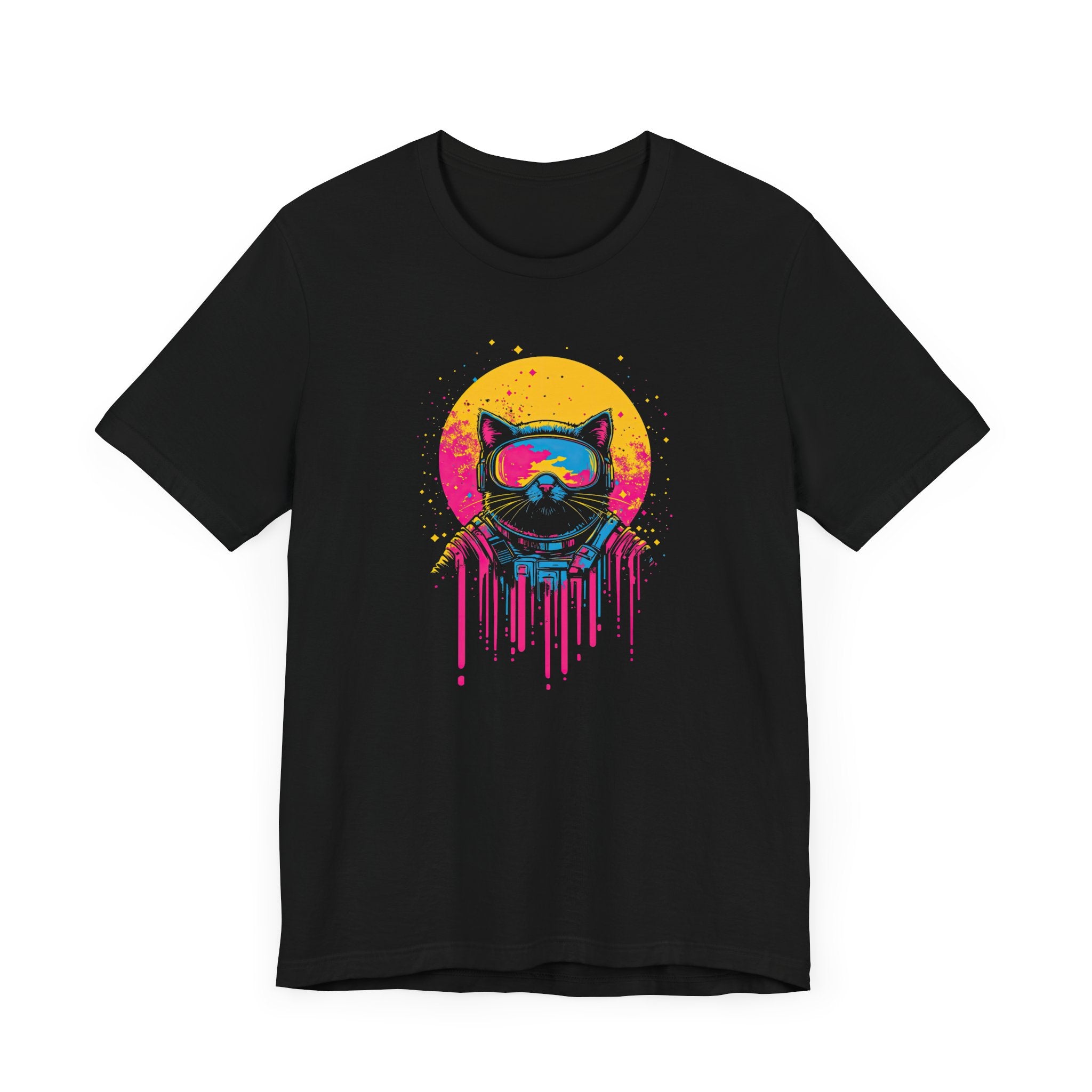 Retro Futuristic Cat T-Shirt