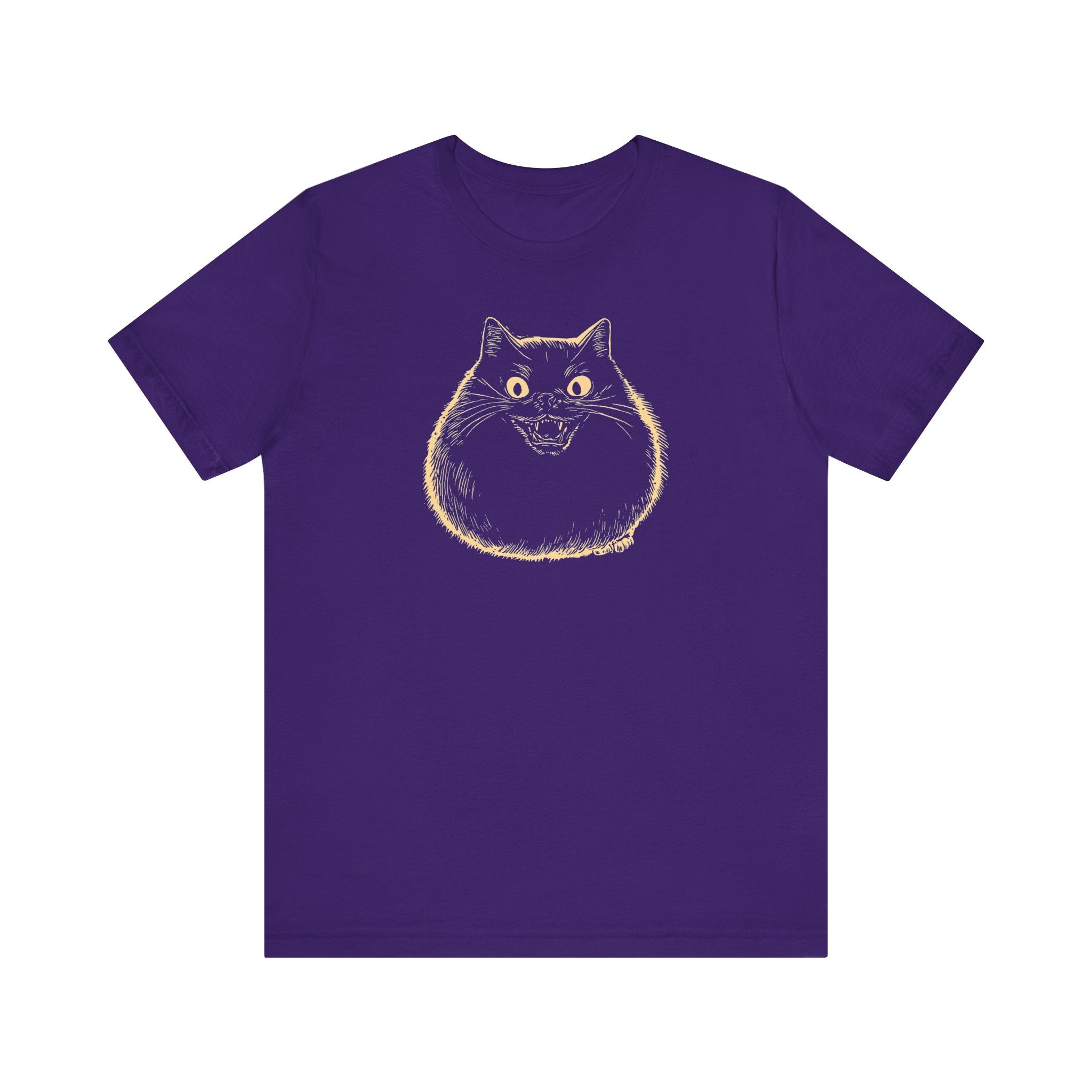 Spooky Black Cat Graphic T-Shirt