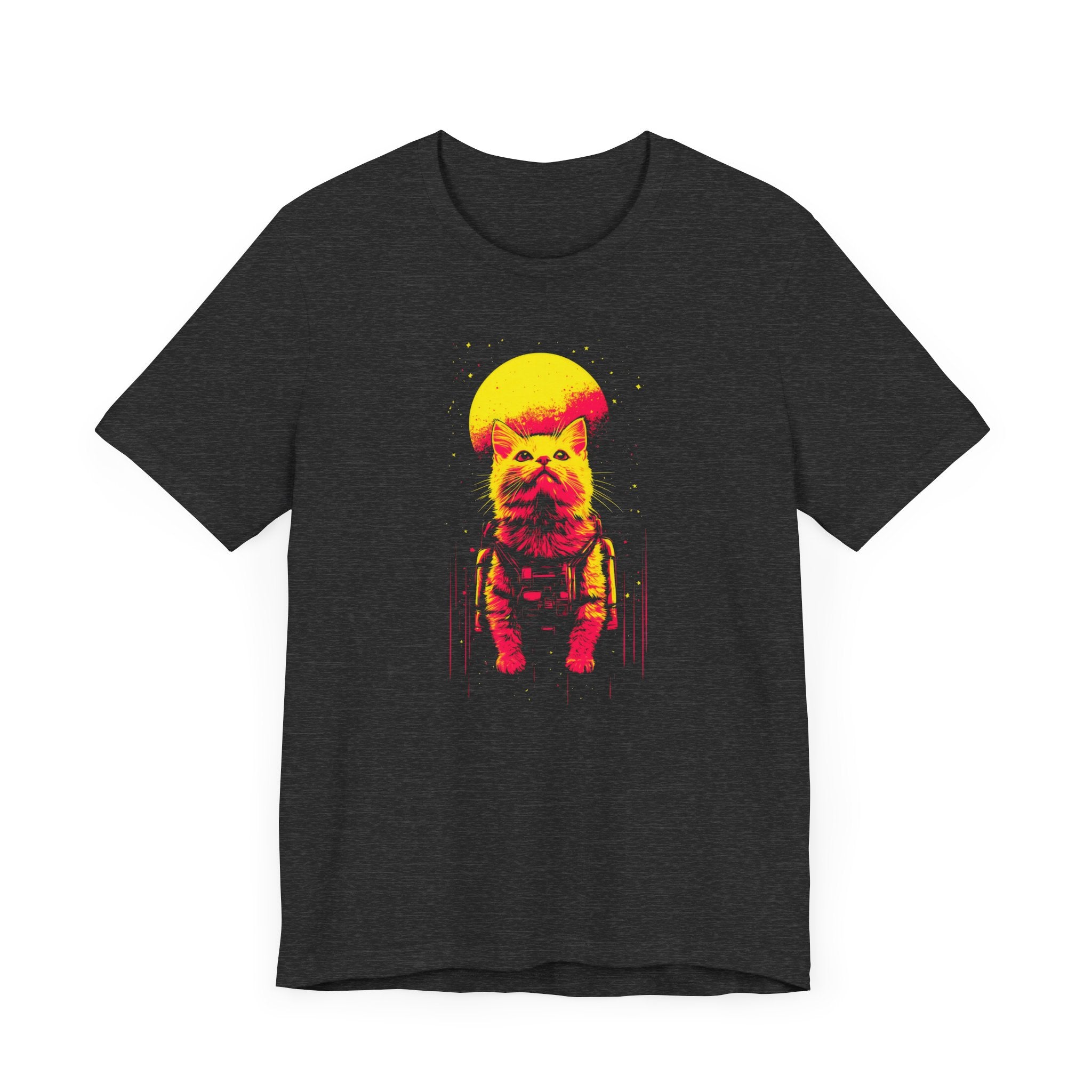 Neon Moon Astronaut Cat T-Shirt
