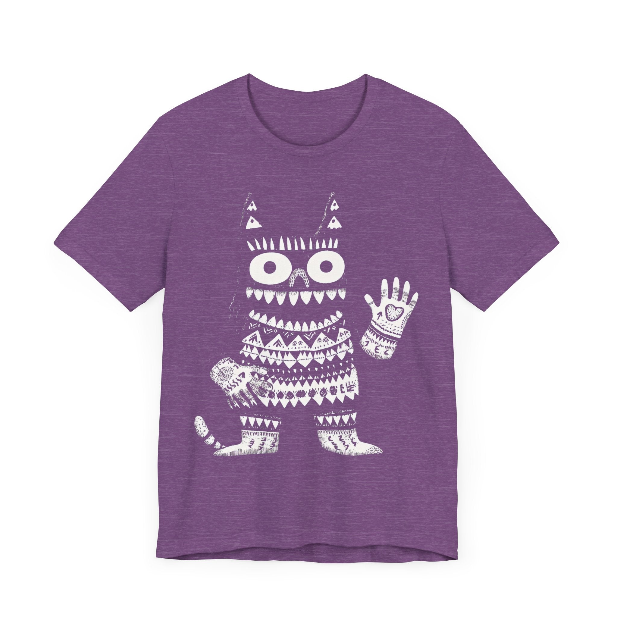 Tribal Pattern Cat Graphic Tee