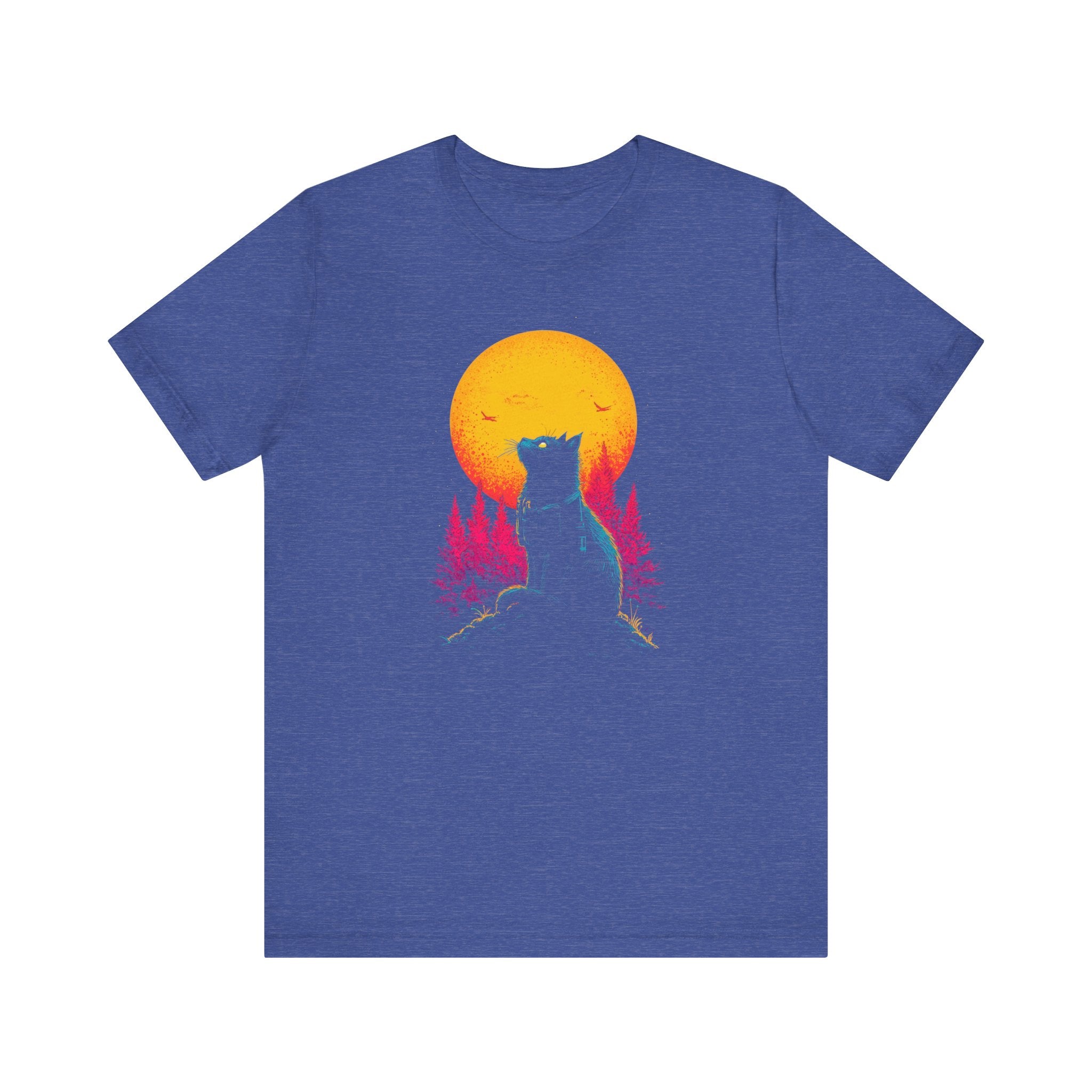Moonlit Adventure Cat T-Shirt