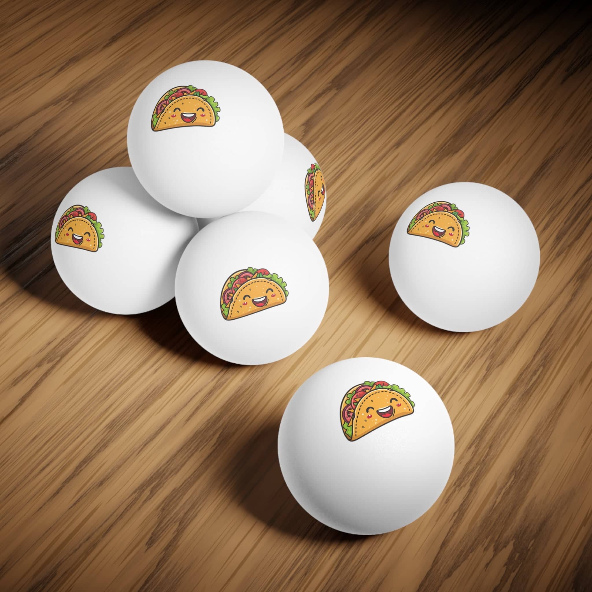 Taco Ping Pong Balls, 6 pcs