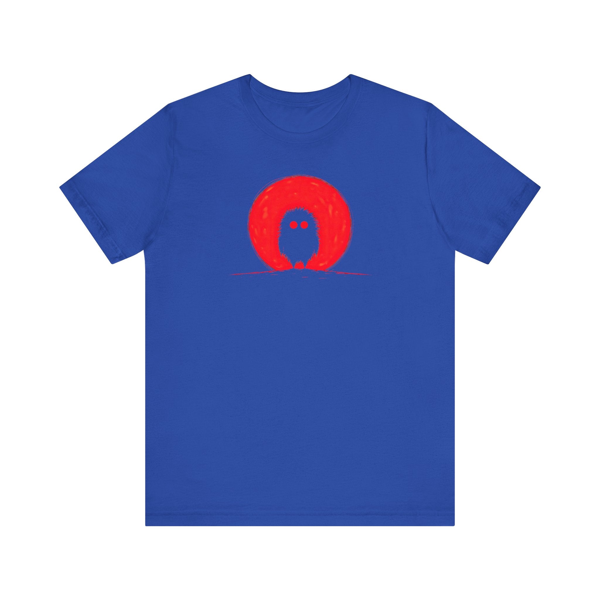 Red Moon Silhouette Creature Graphic Tee