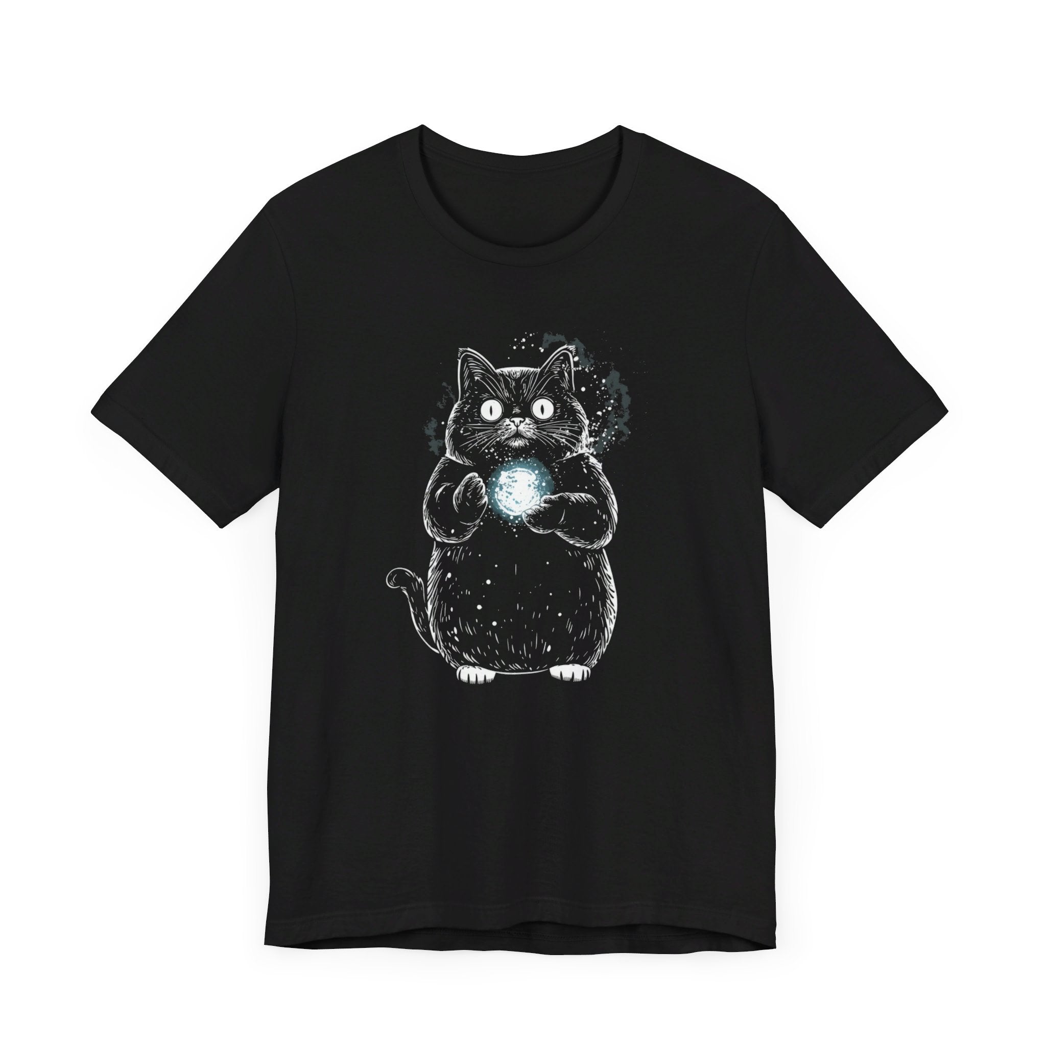Mystical Cat T-Shirt Magic Orb Design