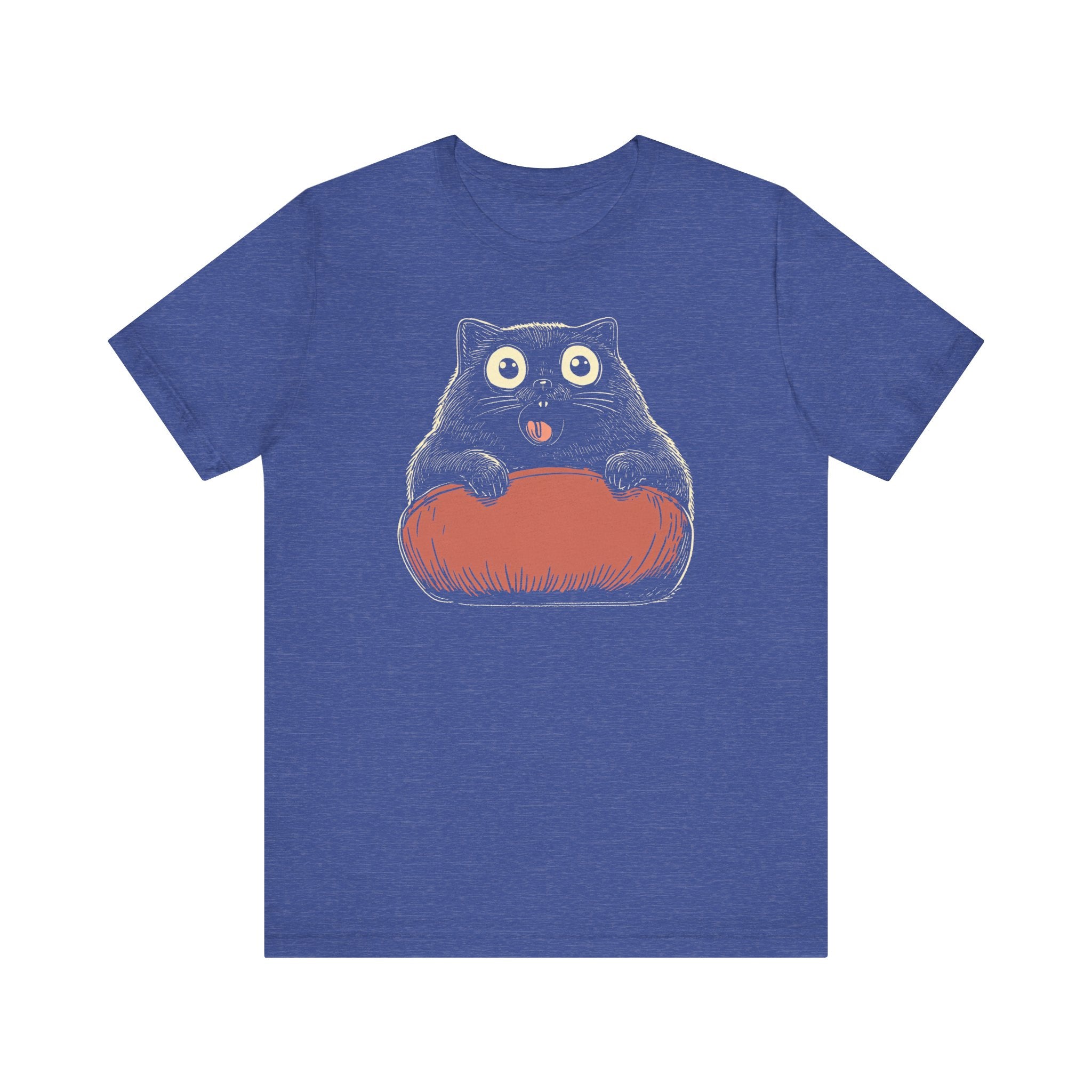 Quirky Cat on Pillow Graphic Tee