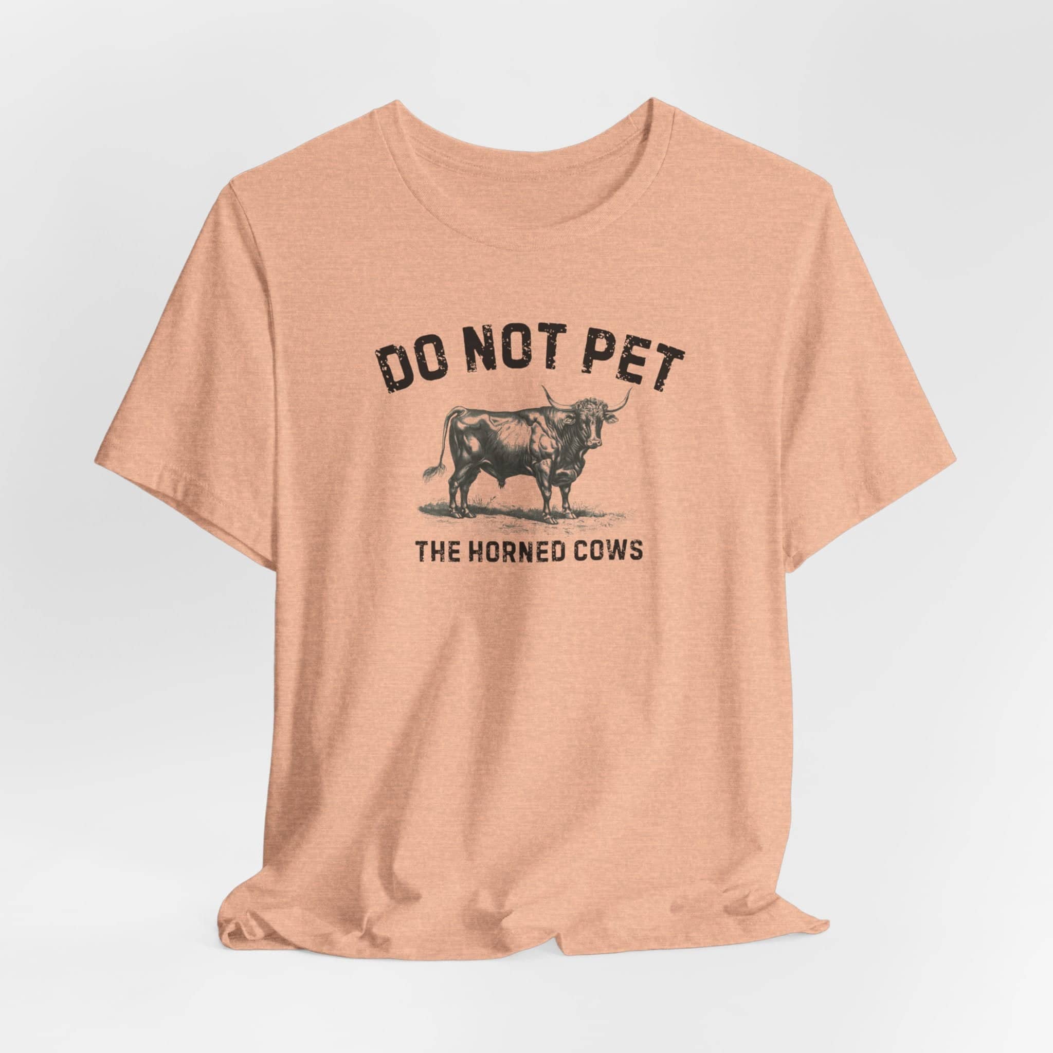 Do Not Pet The Horned Cows Shirt Funny Bull Lover Tee