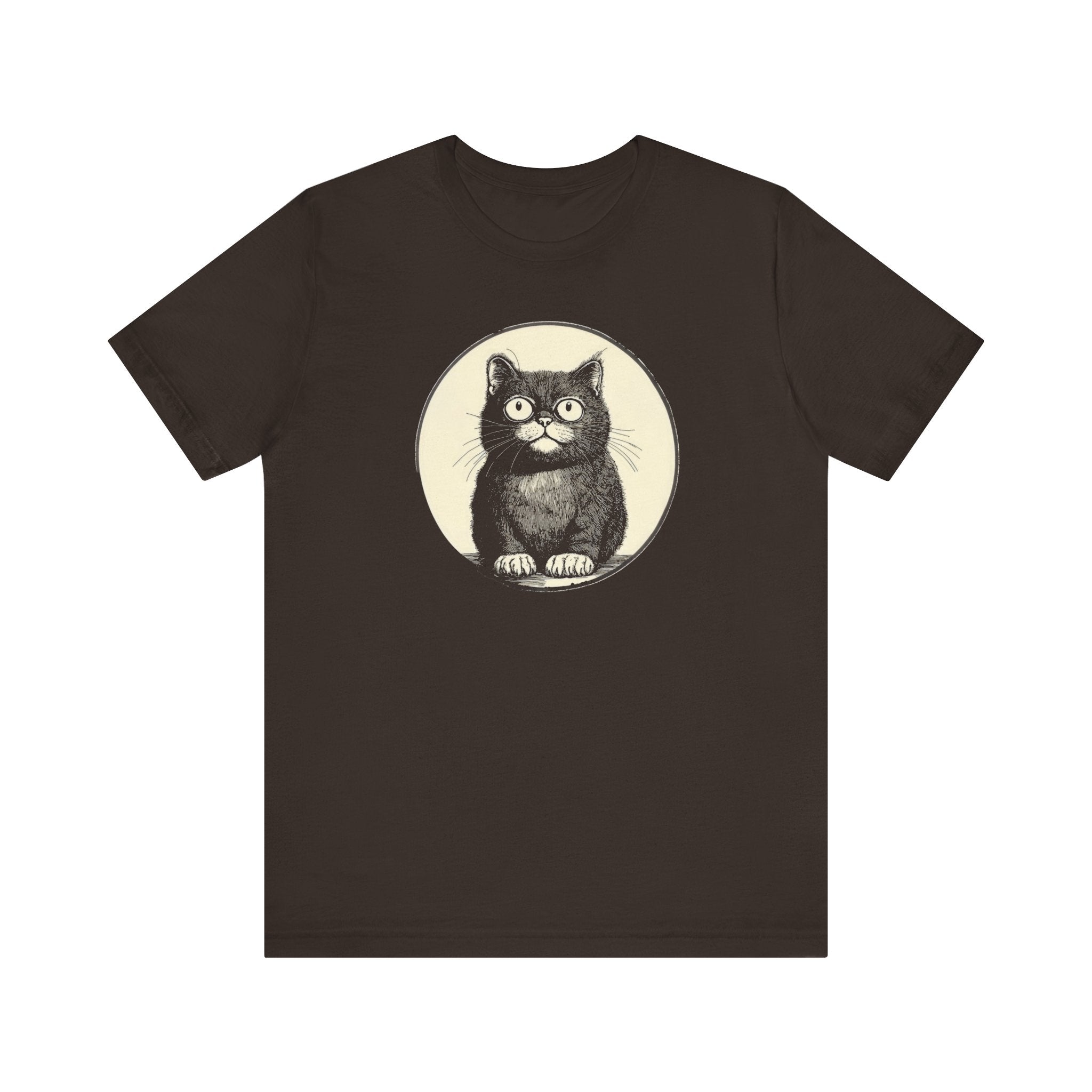 Cute Cat Graphic Tee – Vintage Style Cat Lover Shirt