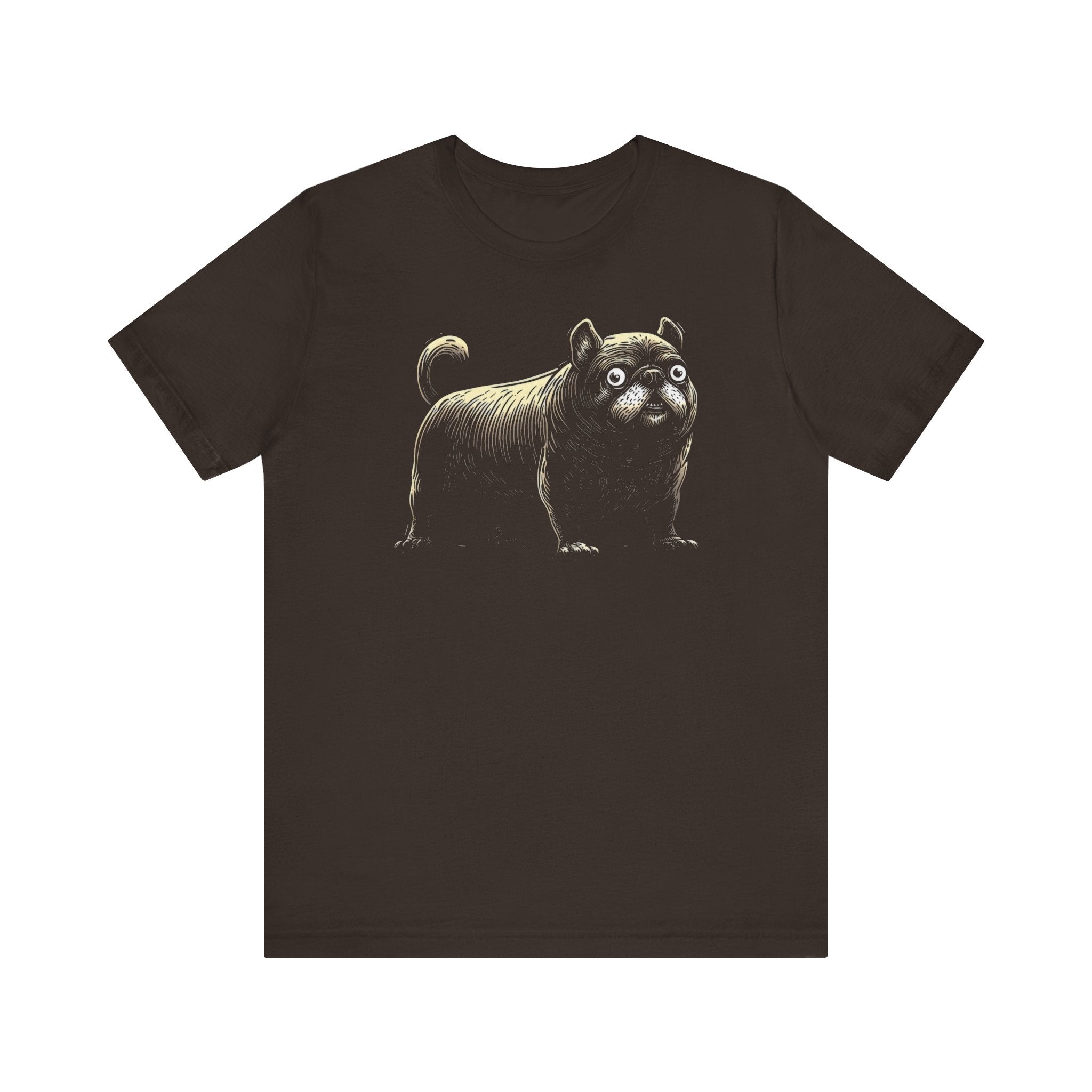 Quirky Pug T-Shirt – Unique Black Pug Graphic Tee
