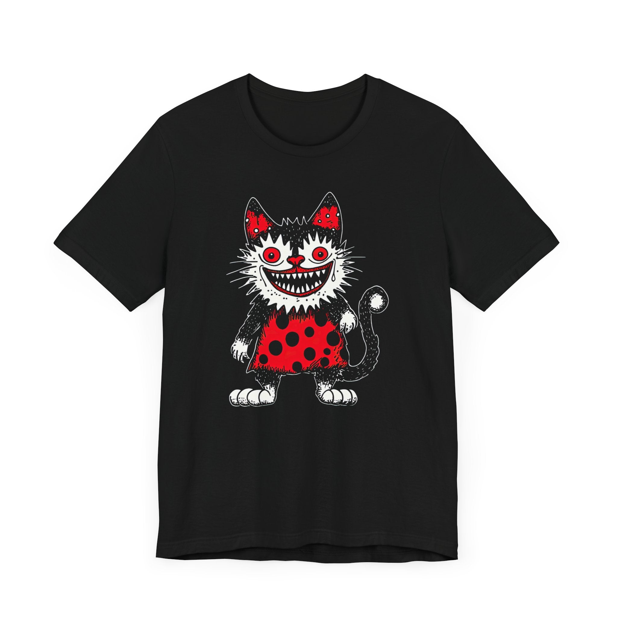 Creepy Polka Dot Cat T-Shirt