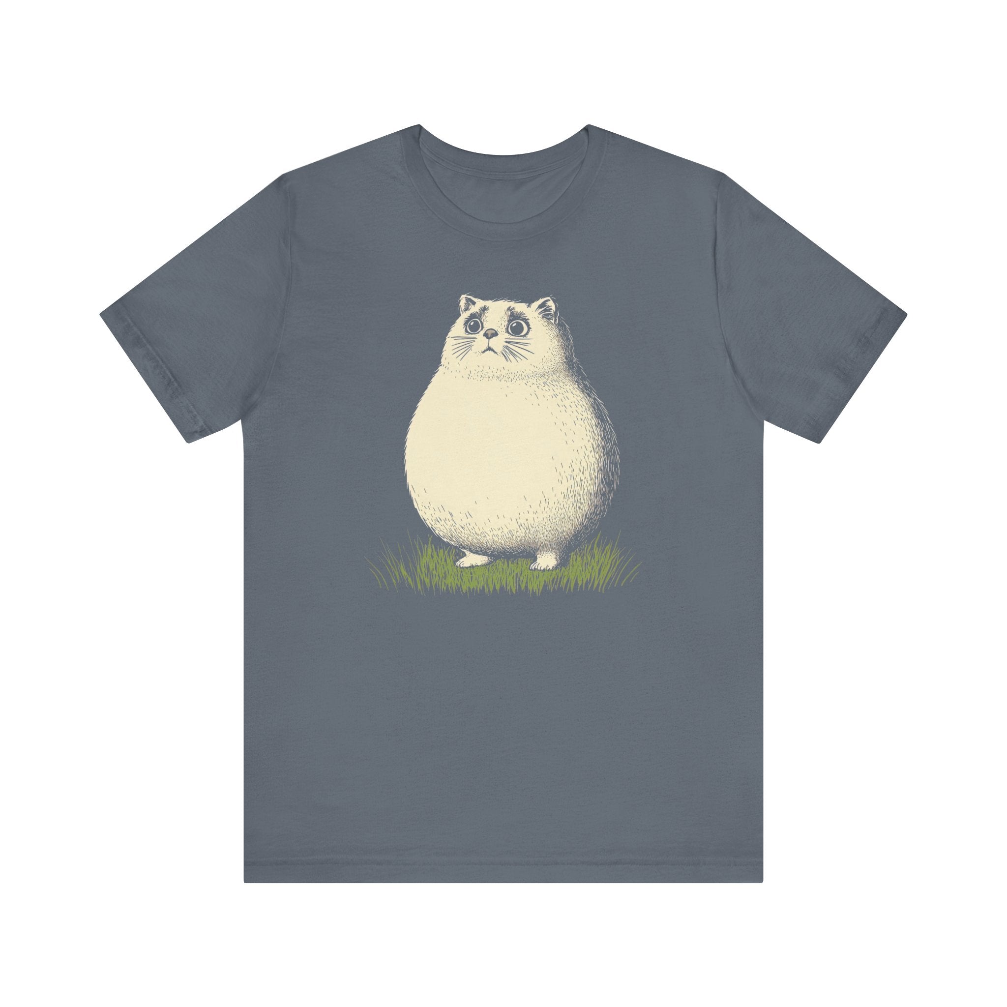 Chubby Cat in Grass Graphic Tee