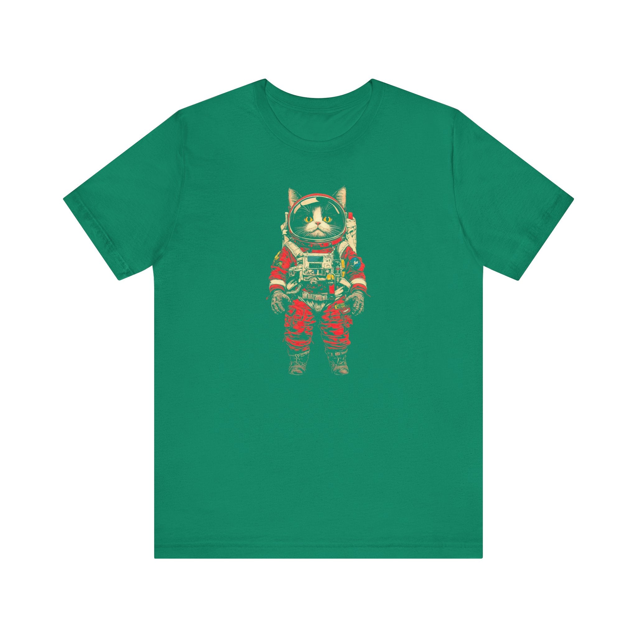 Fearless Space Cat Astronaut Graphic Tee