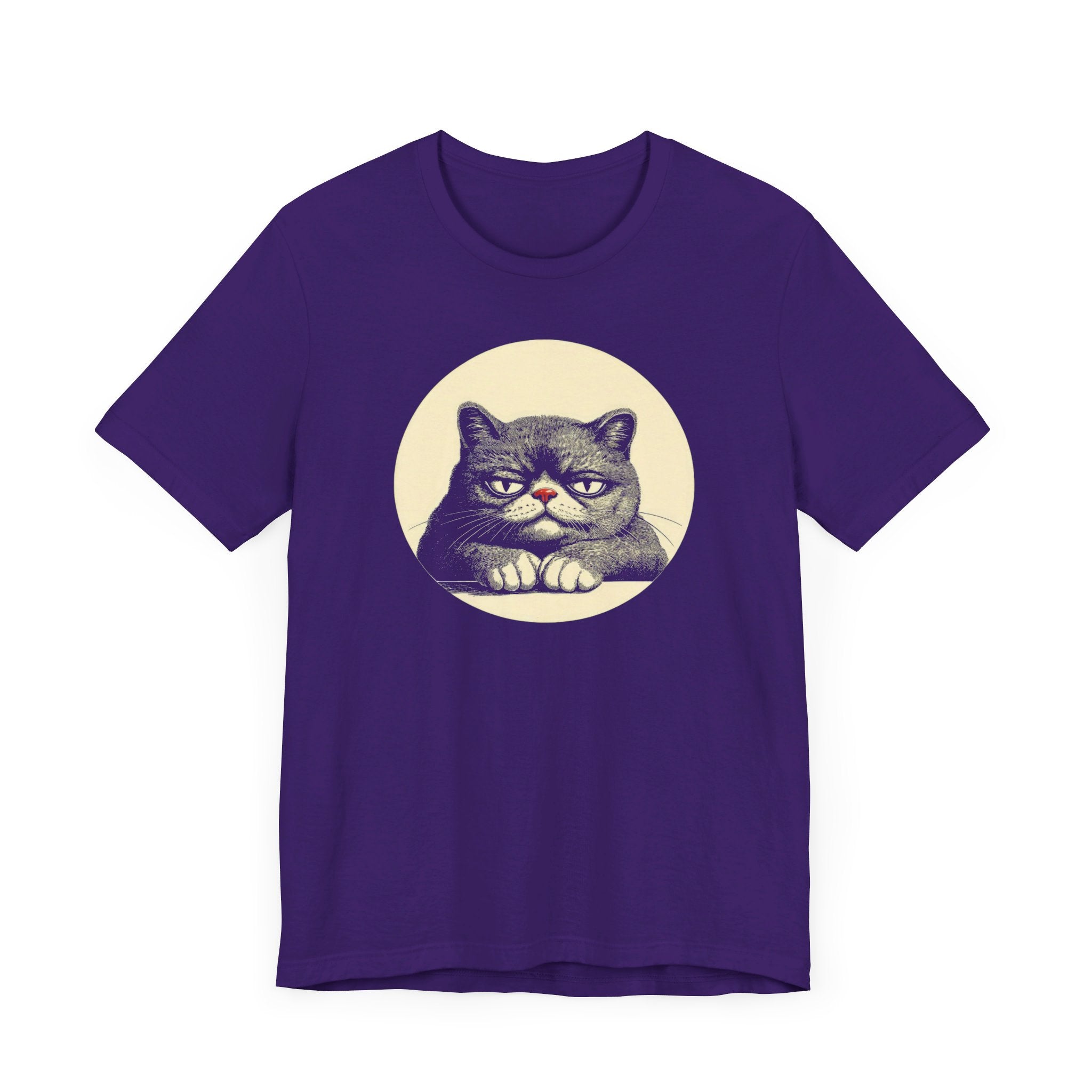 Grumpy Cat Graphic Tee – Vintage Style Cat Lover Shirt