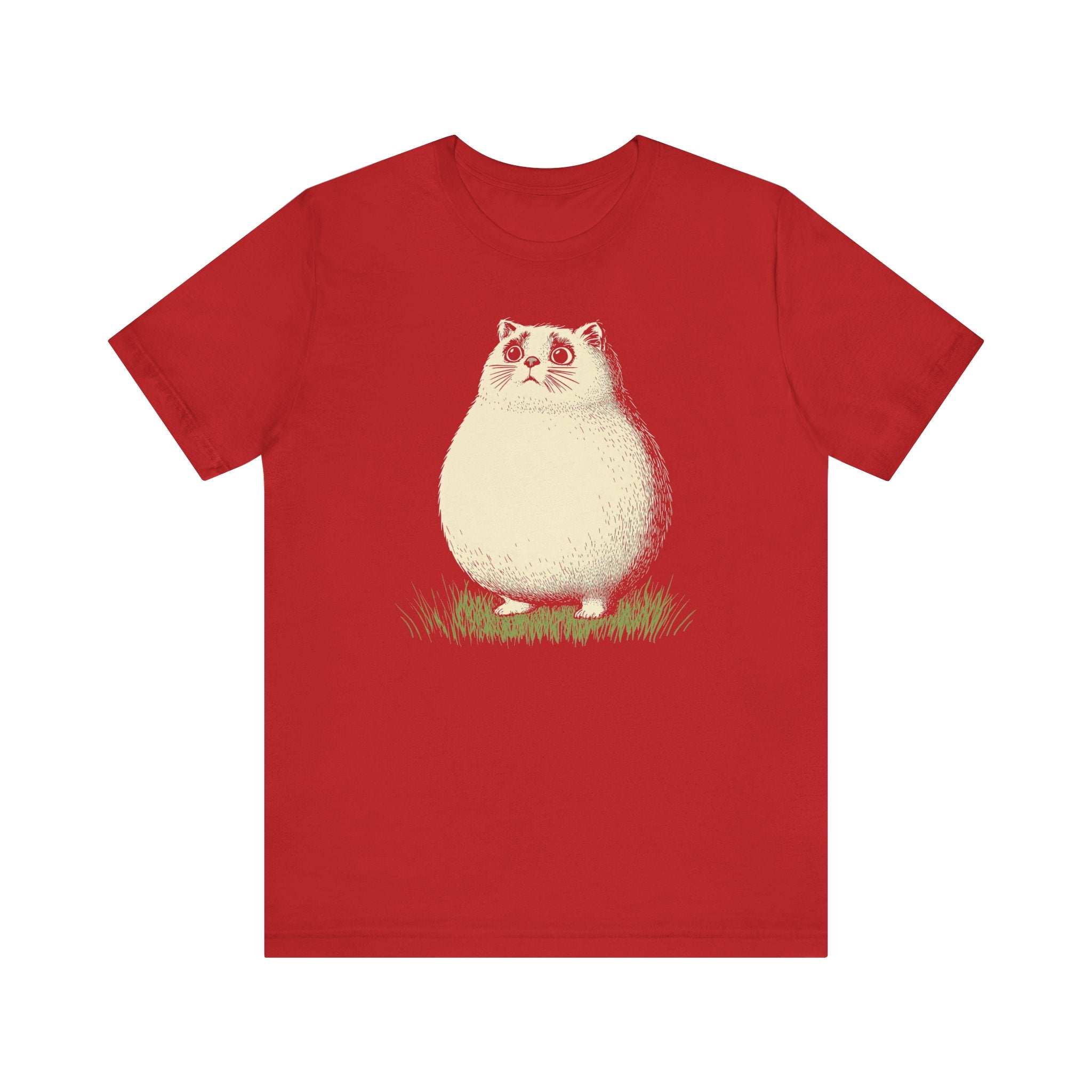 Chubby Cat in Grass Graphic Tee