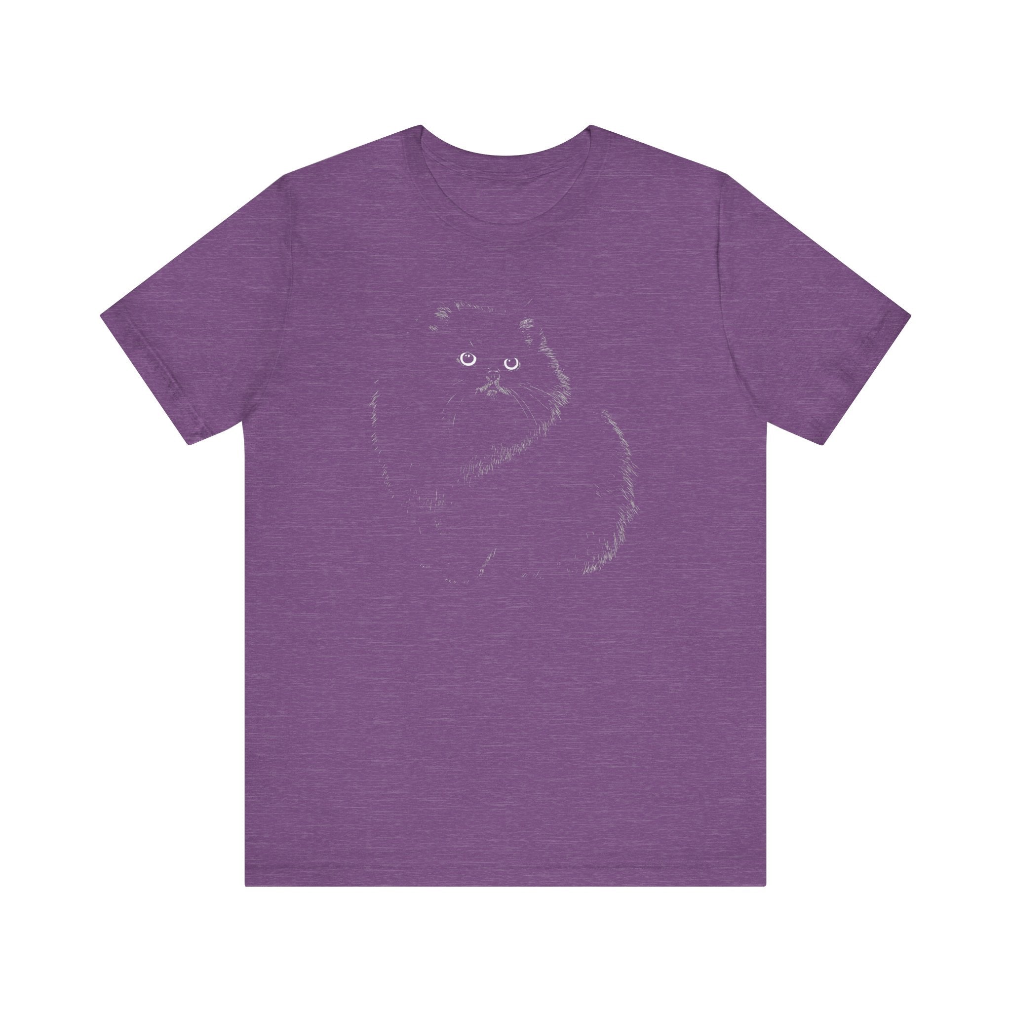 Fluffy Black Cat Graphic Tee
