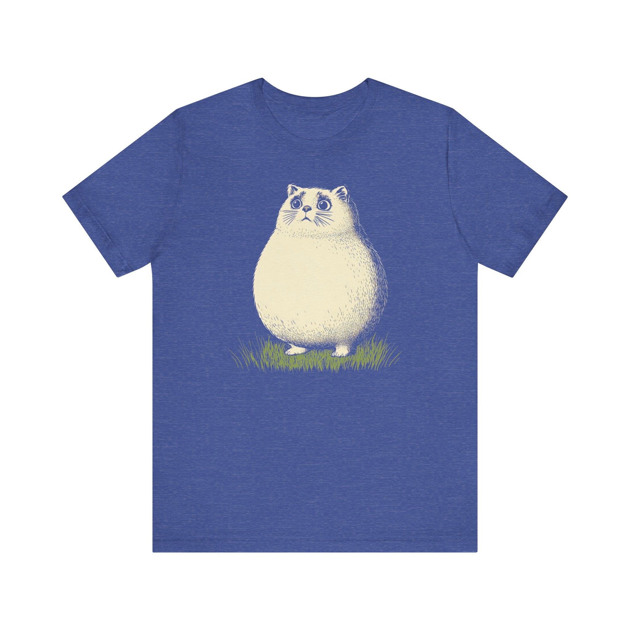 Chubby Cat in Grass Graphic Tee