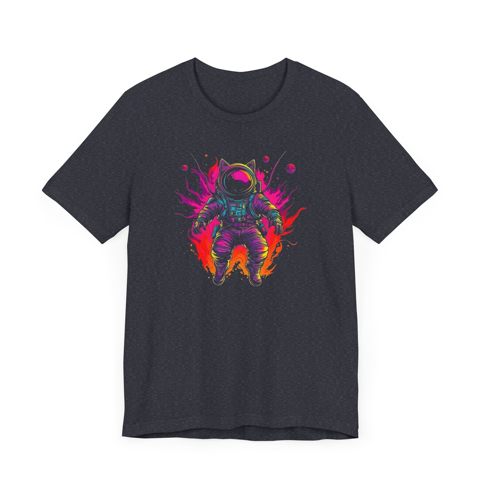 Neon Astronaut Cat T-Shirt