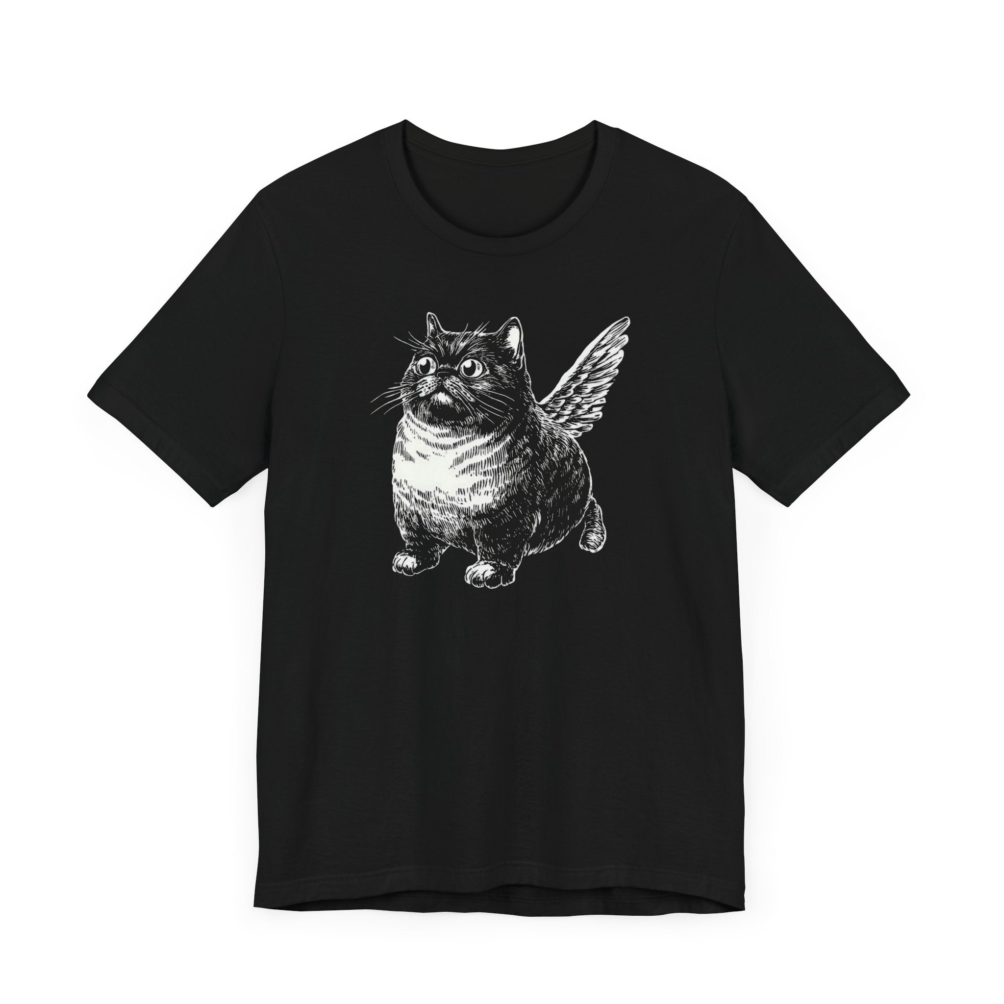 Whimsical Winged Cat T-Shirt