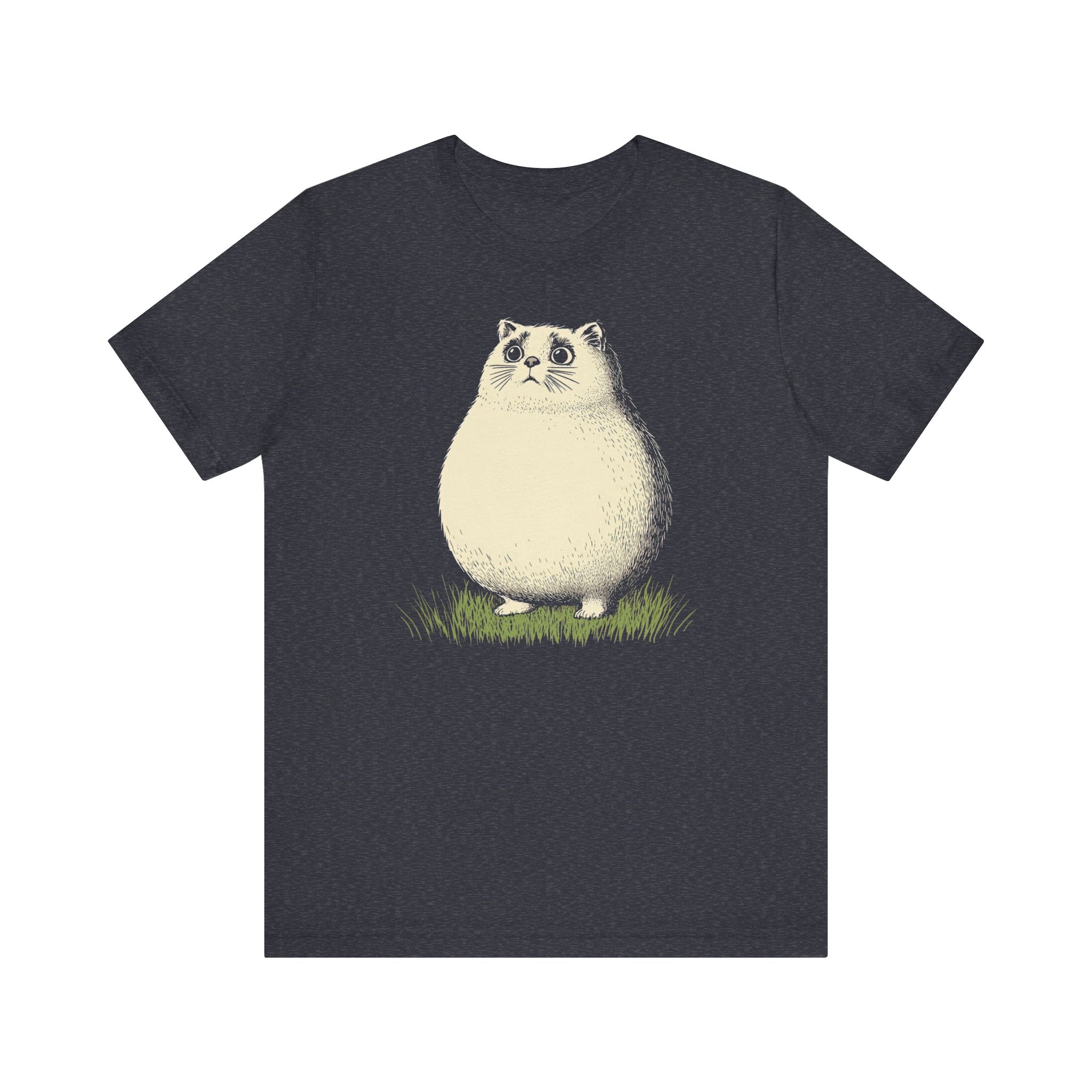 Chubby Cat in Grass Graphic Tee