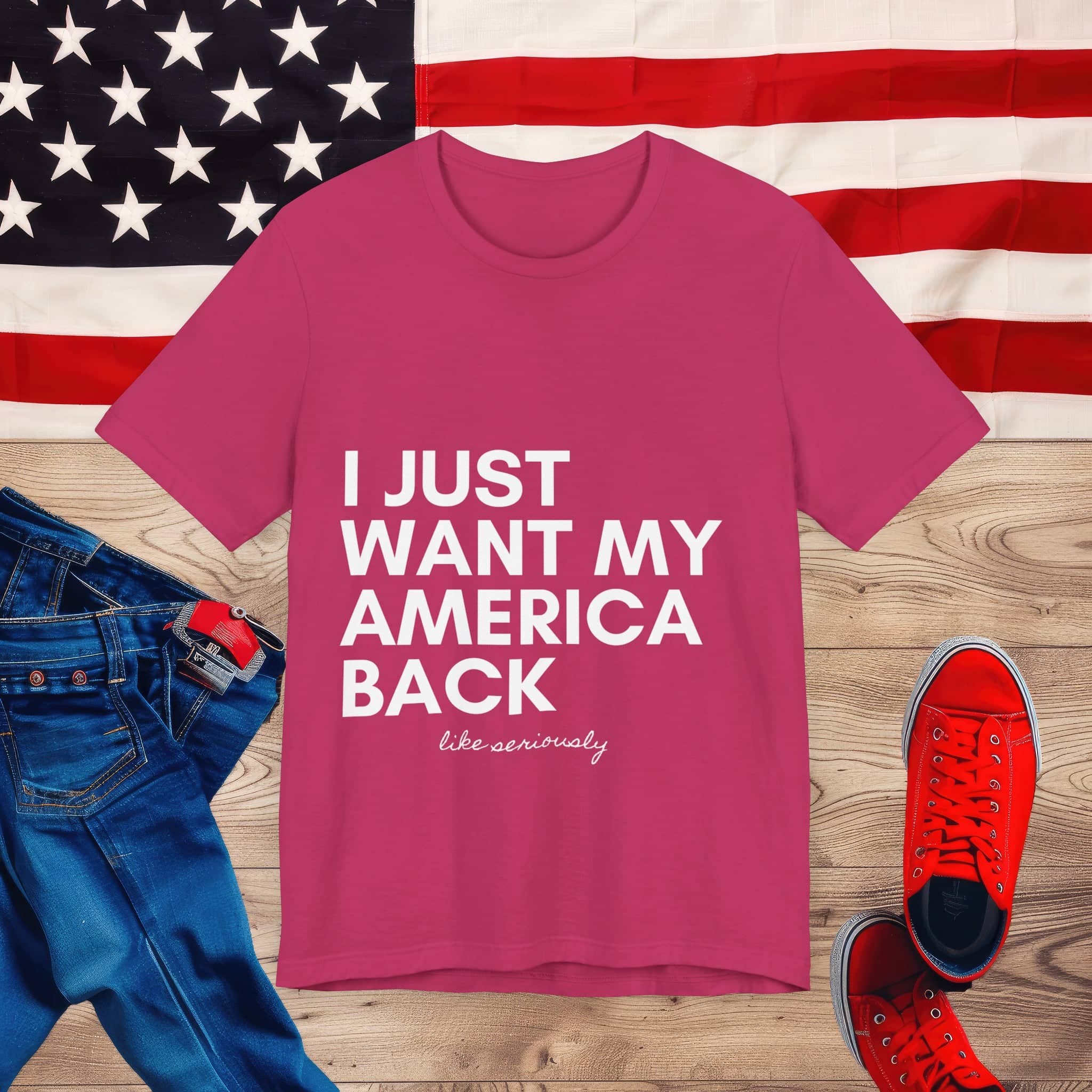 Vintage America Love Tee Unisex Jersey Short Sleeve Tee