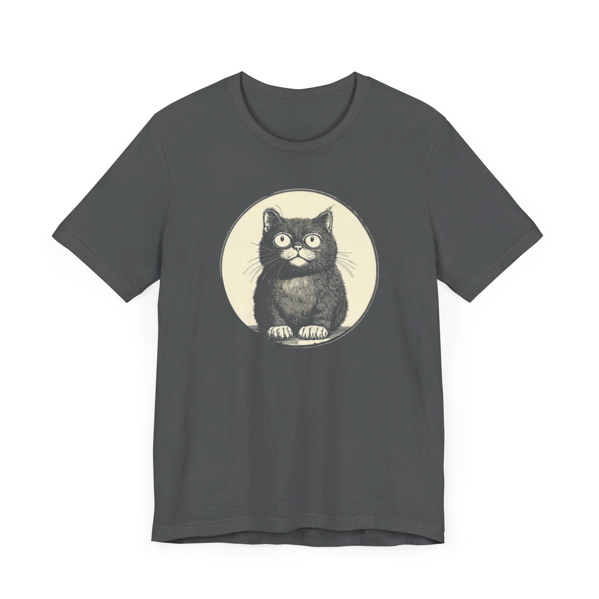 Cute Cat Graphic Tee – Vintage Style Cat Lover Shirt