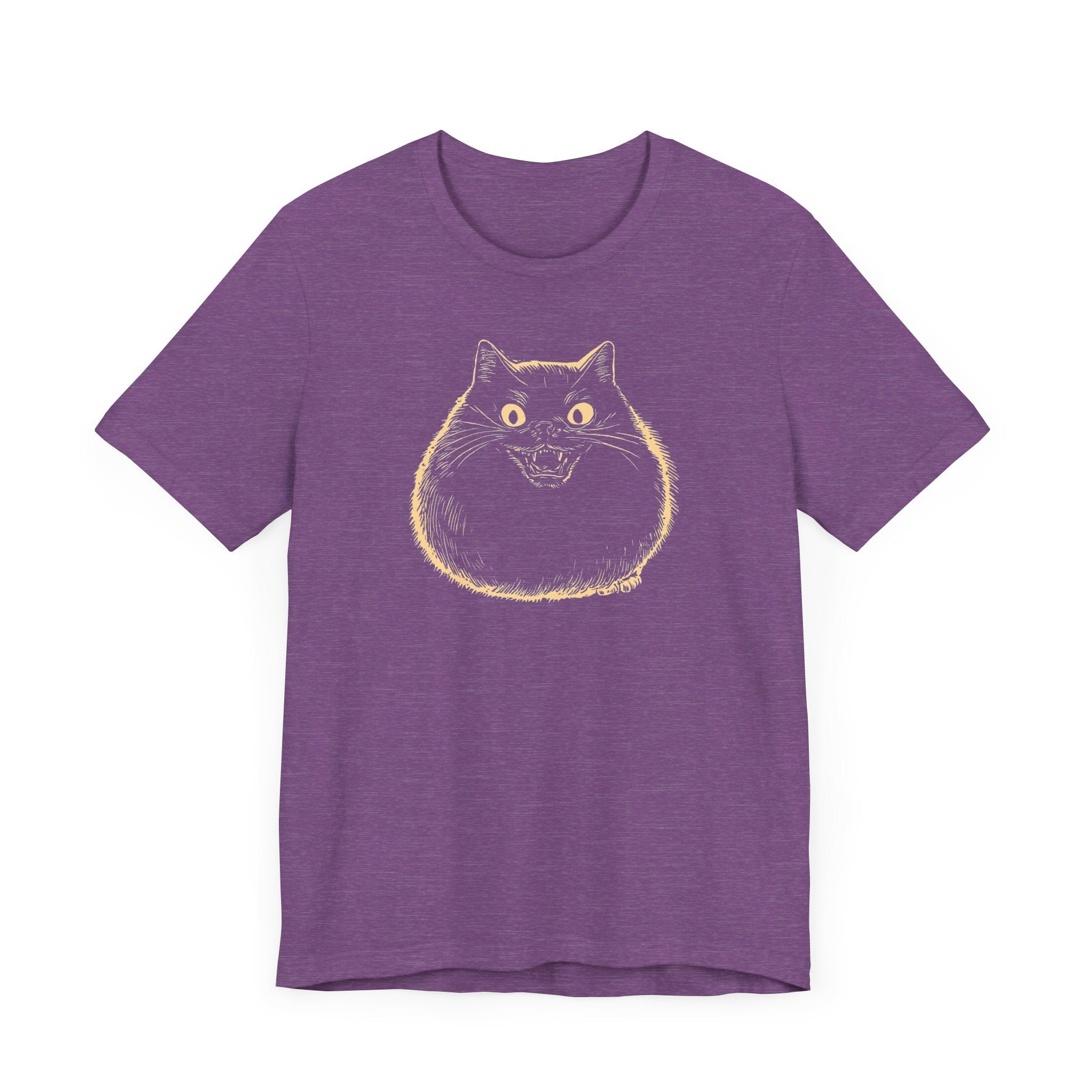 Spooky Black Cat Graphic T-Shirt