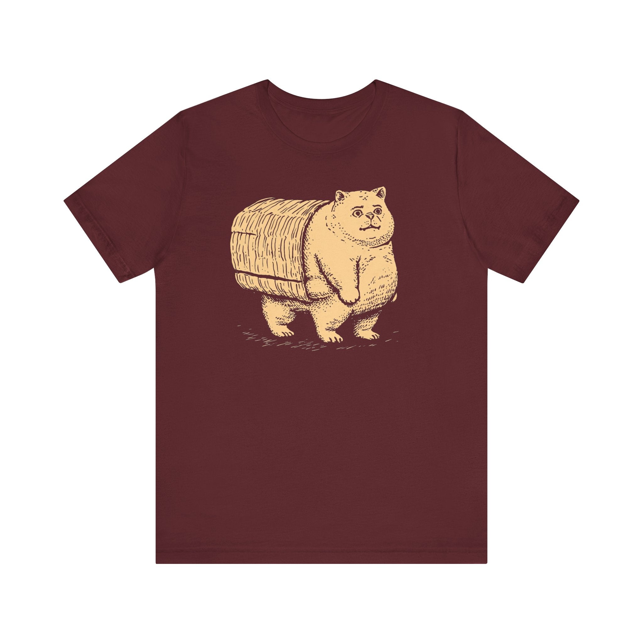 Cat Carrying Basket Graphic Tee