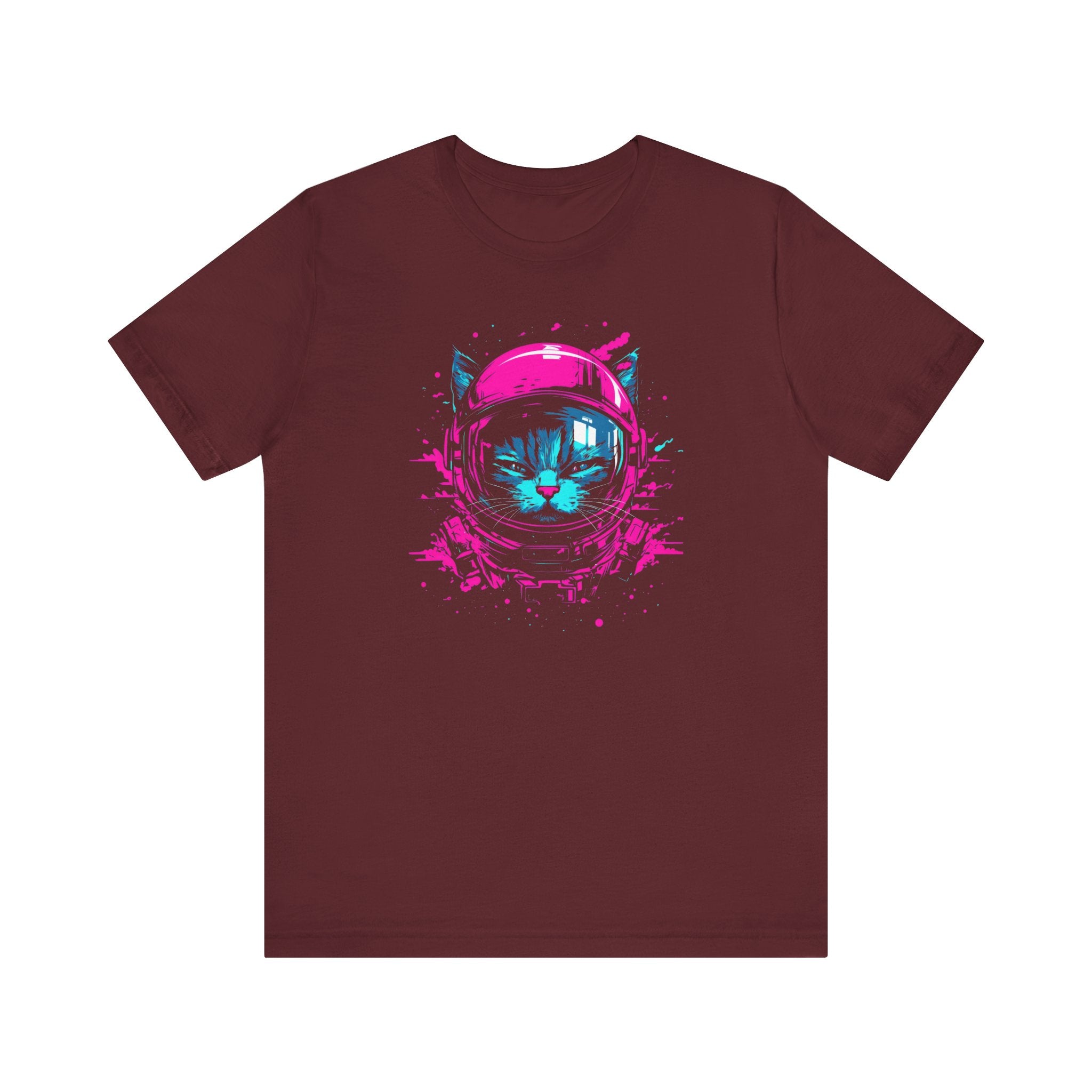 Neon Astronaut Cat T-Shirt