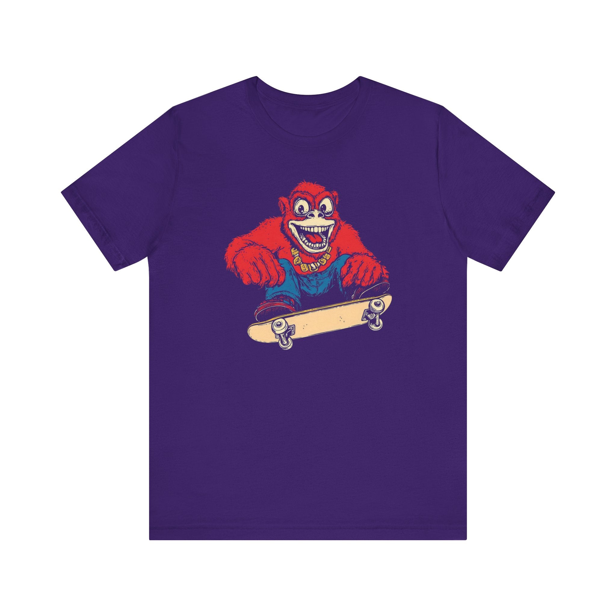 Skateboarding Gorilla T-Shirt - Cool Retro Style Ape Graphic Tee