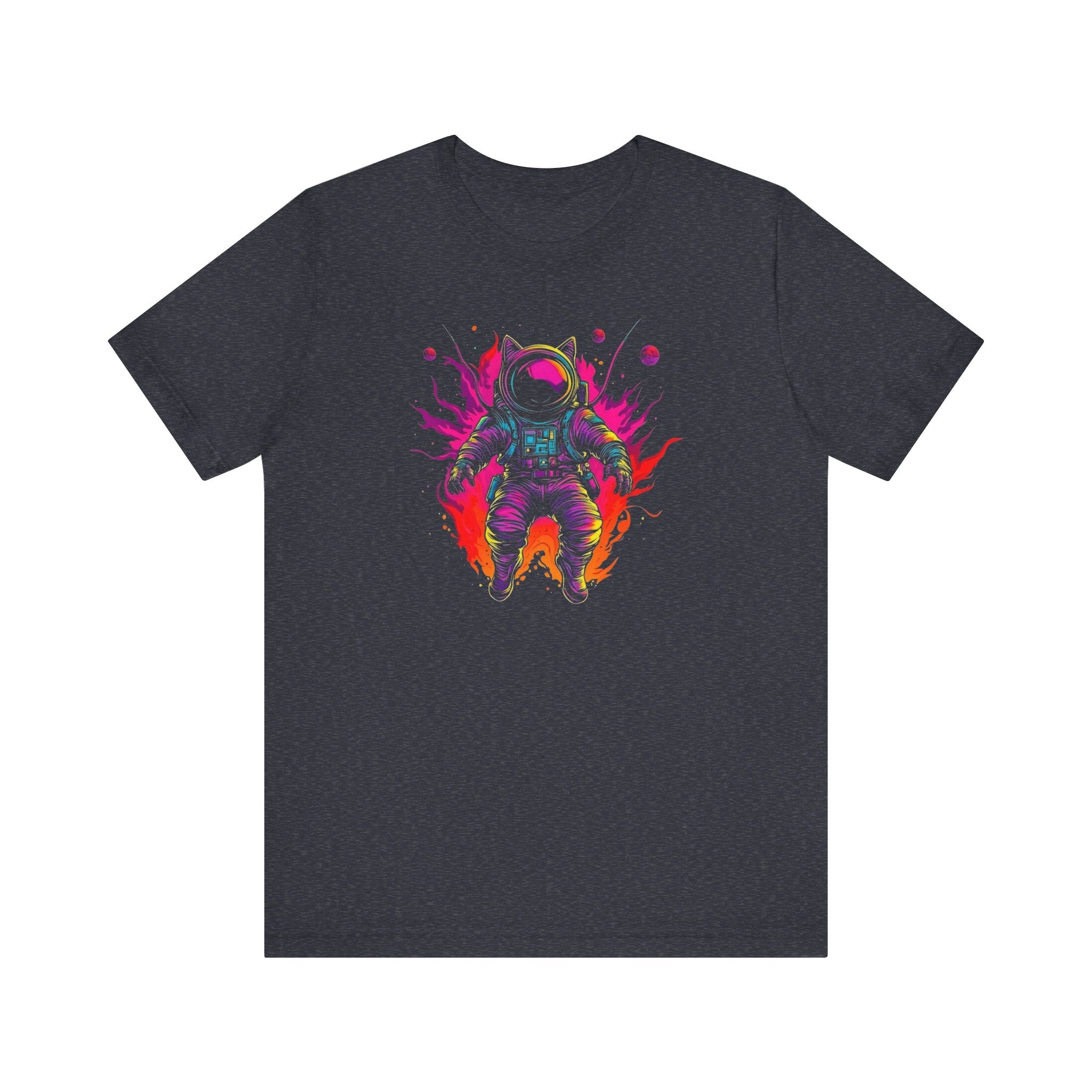 Neon Astronaut Cat T-Shirt