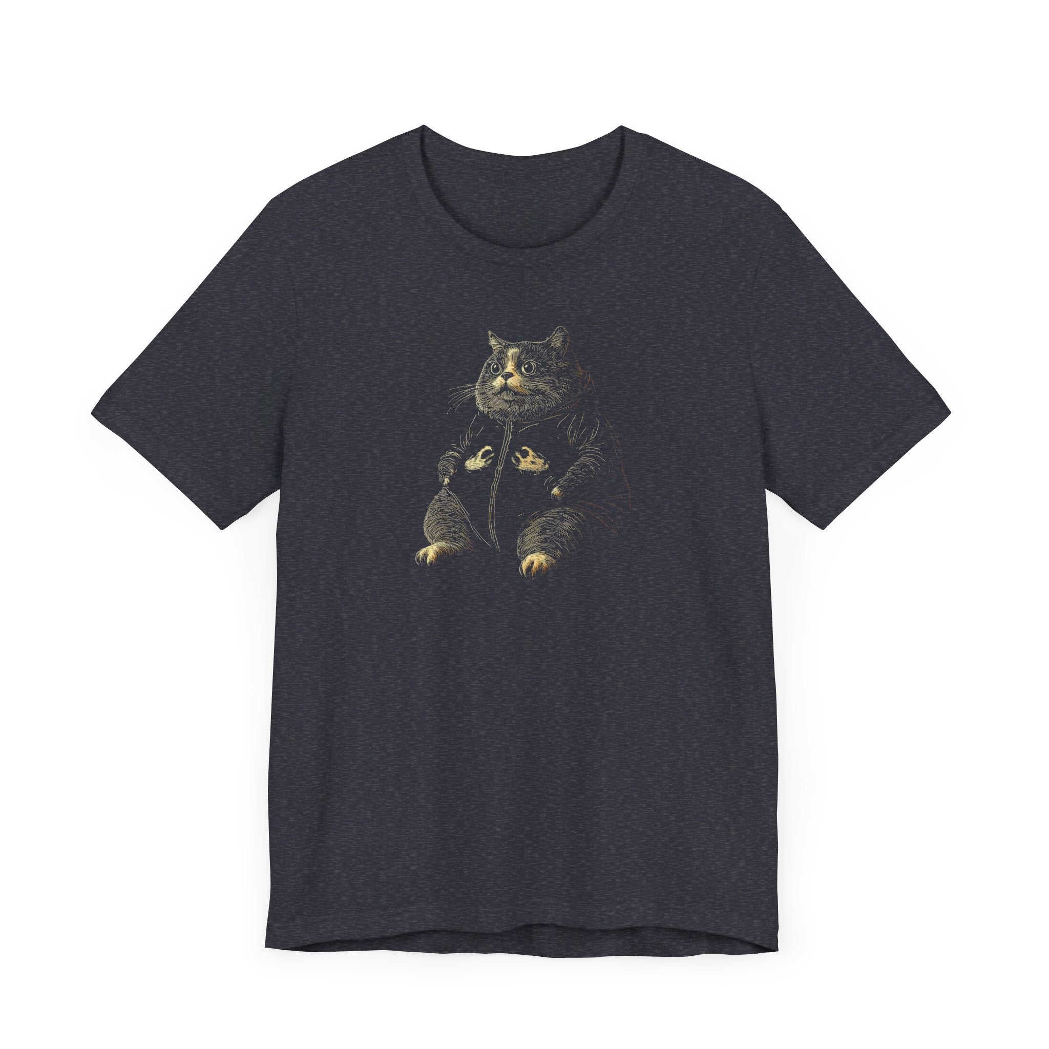 Chubby Cat Hoodie Graphic T-Shirt