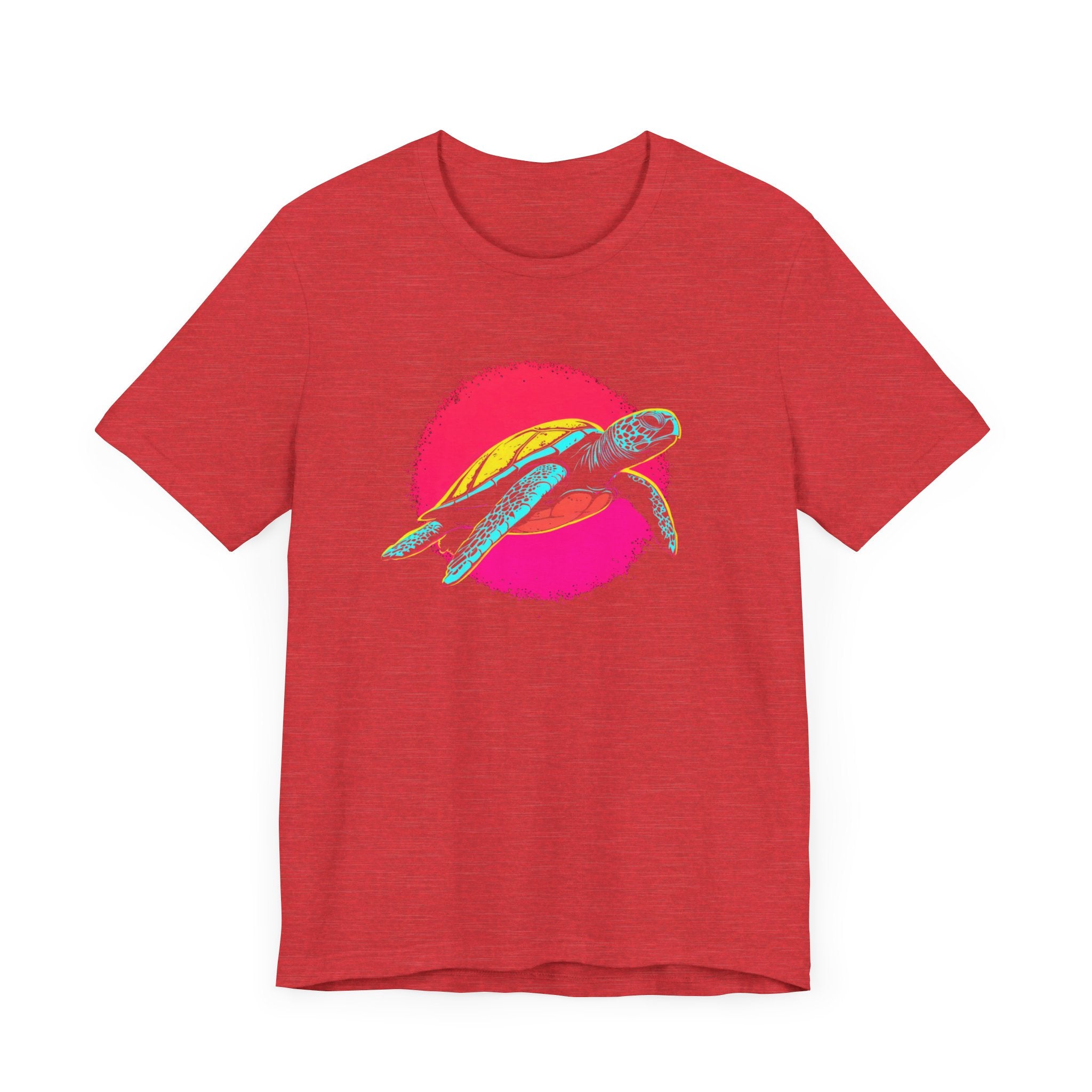 Neon Sea Turtle T-Shirt - Vibrant Ocean Vibes