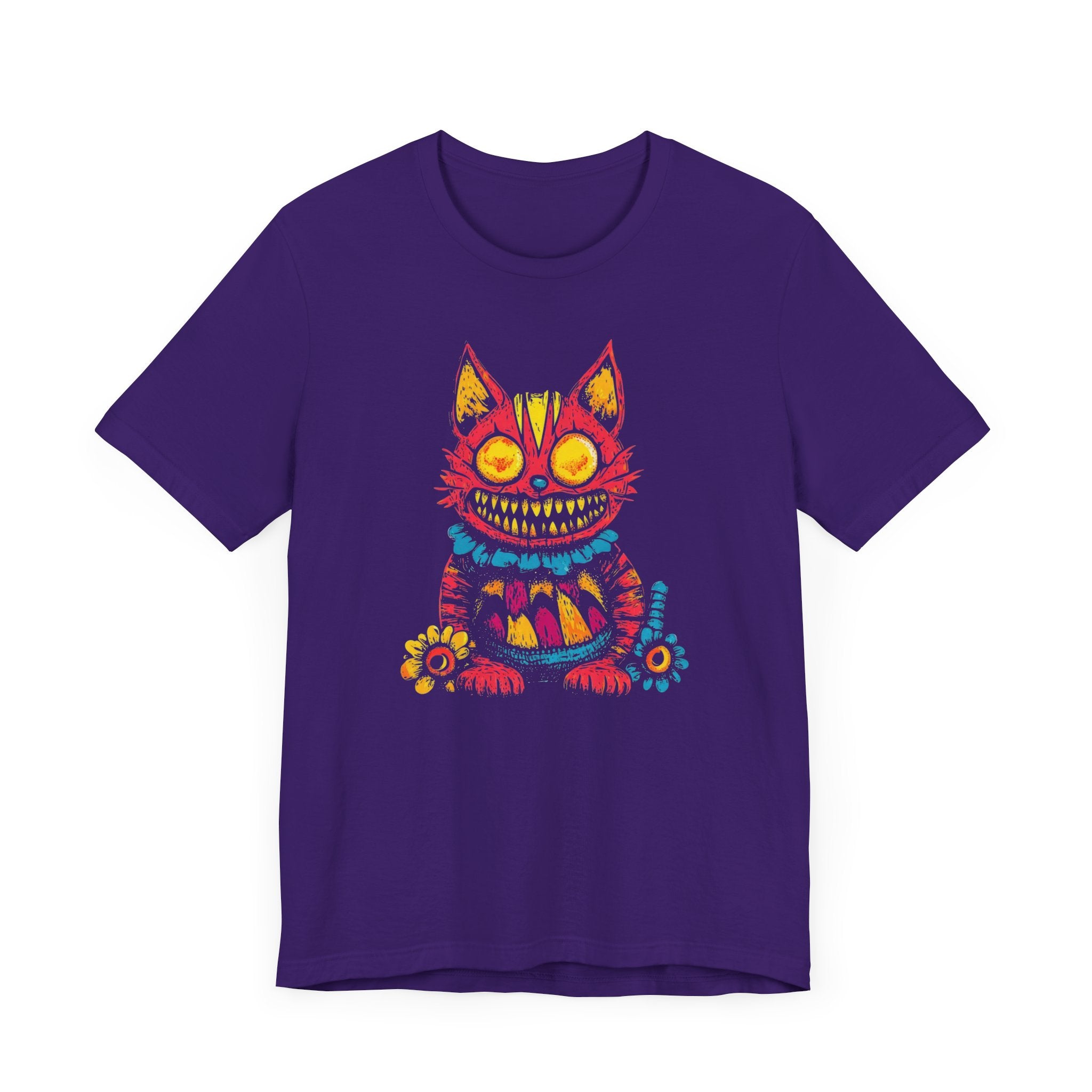 Psychedelic Grinning Cat Graphic Tee