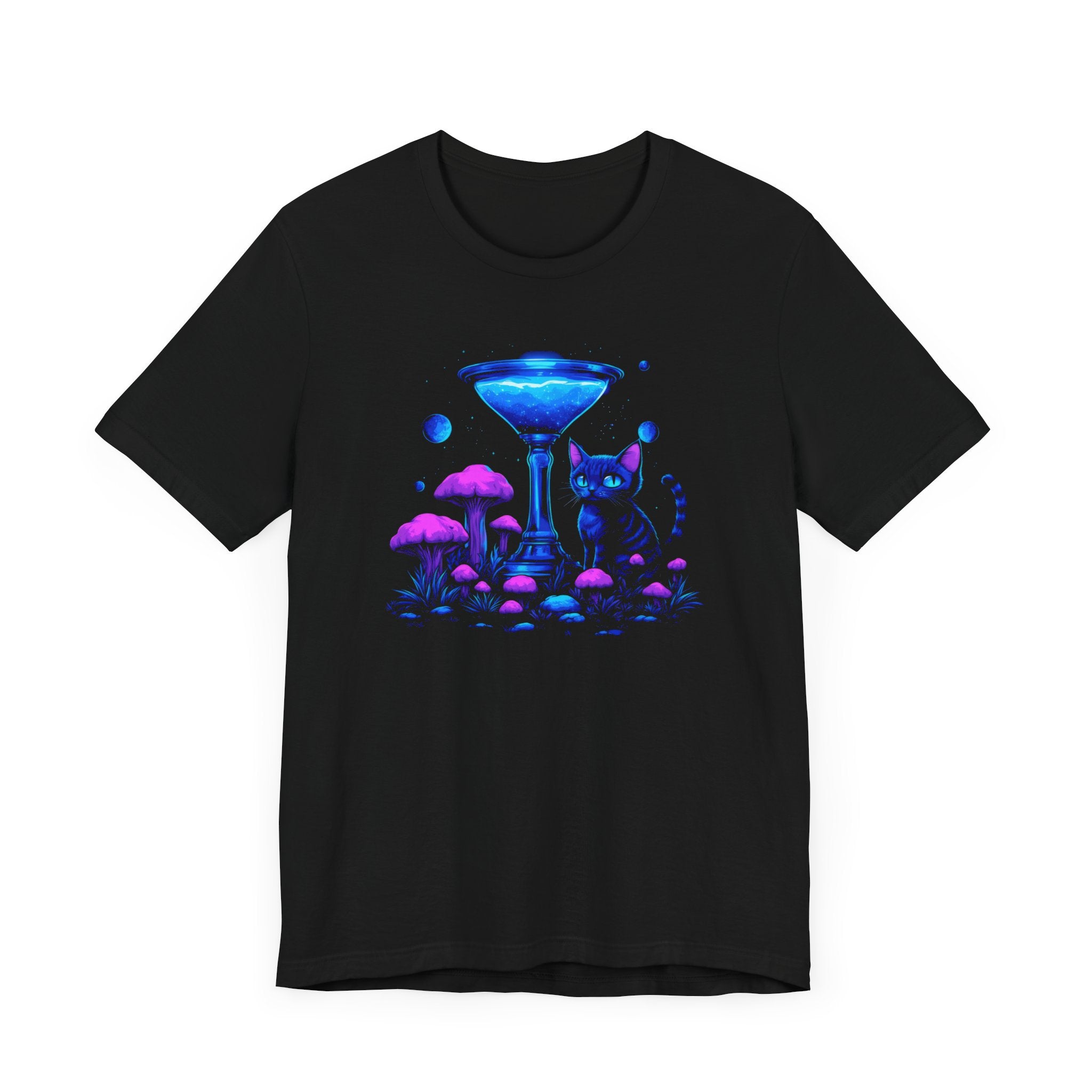 Mystical Neon Cat T-Shirt