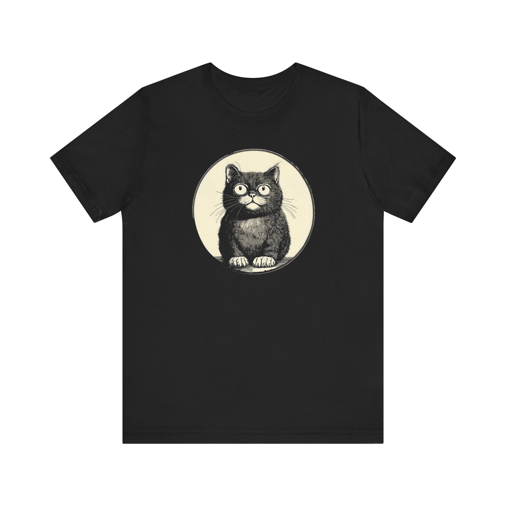 Cute Cat Graphic Tee – Vintage Style Cat Lover Shirt
