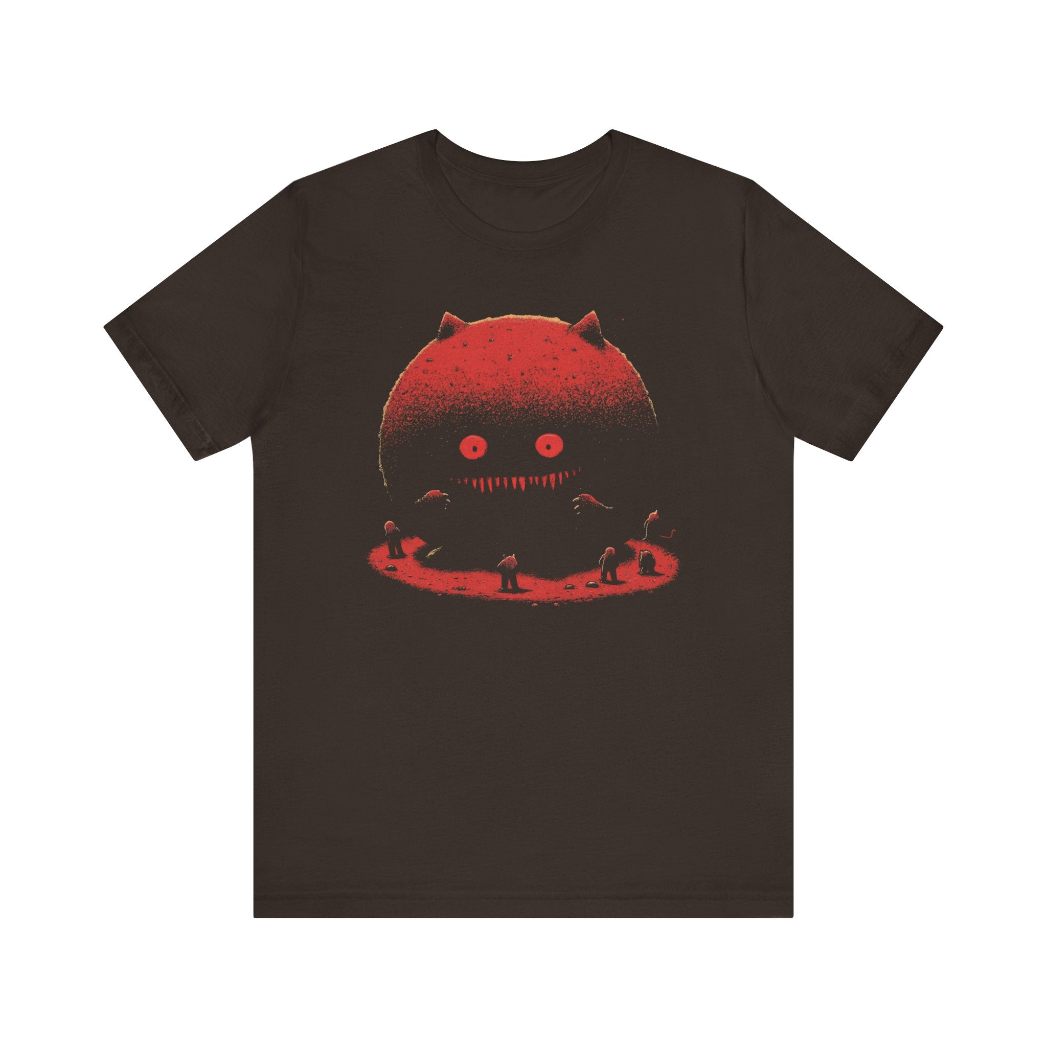 Eerie Cat Moon T-Shirt - Spooky Night Design