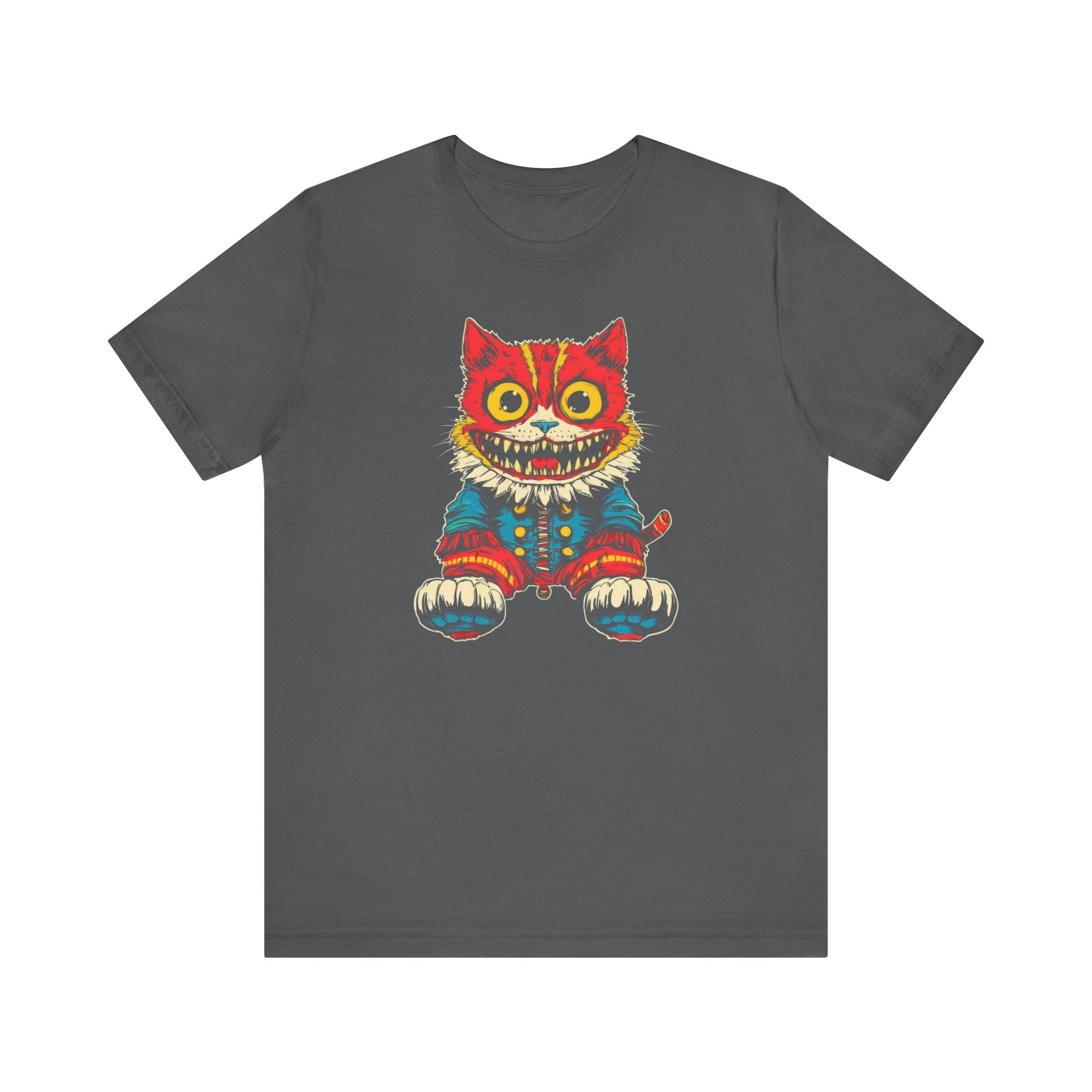 Vintage Creepy Cat Graphic Tee