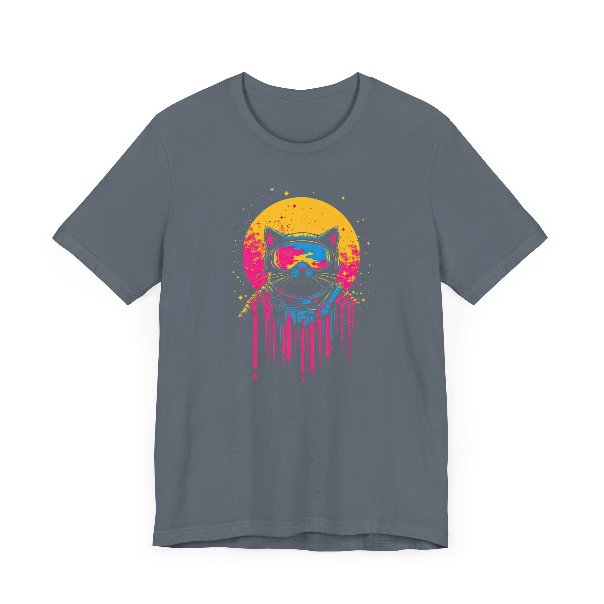 Retro Futuristic Cat T-Shirt