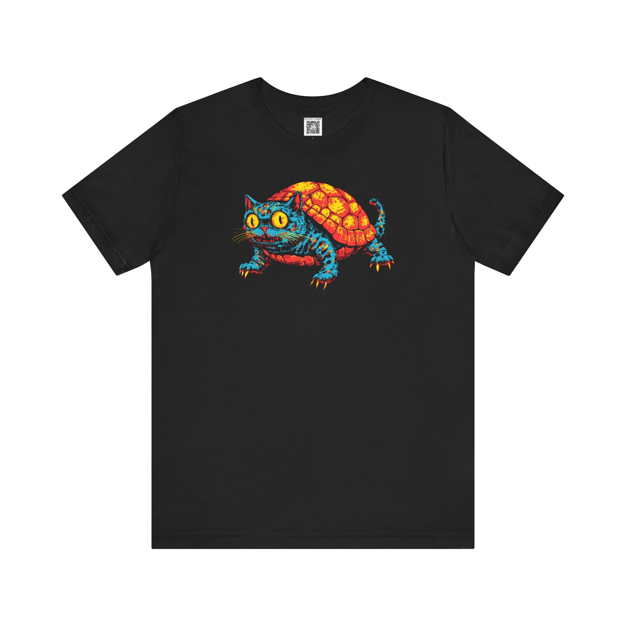 Whimsical Cat-Turtle Graphic Tee
