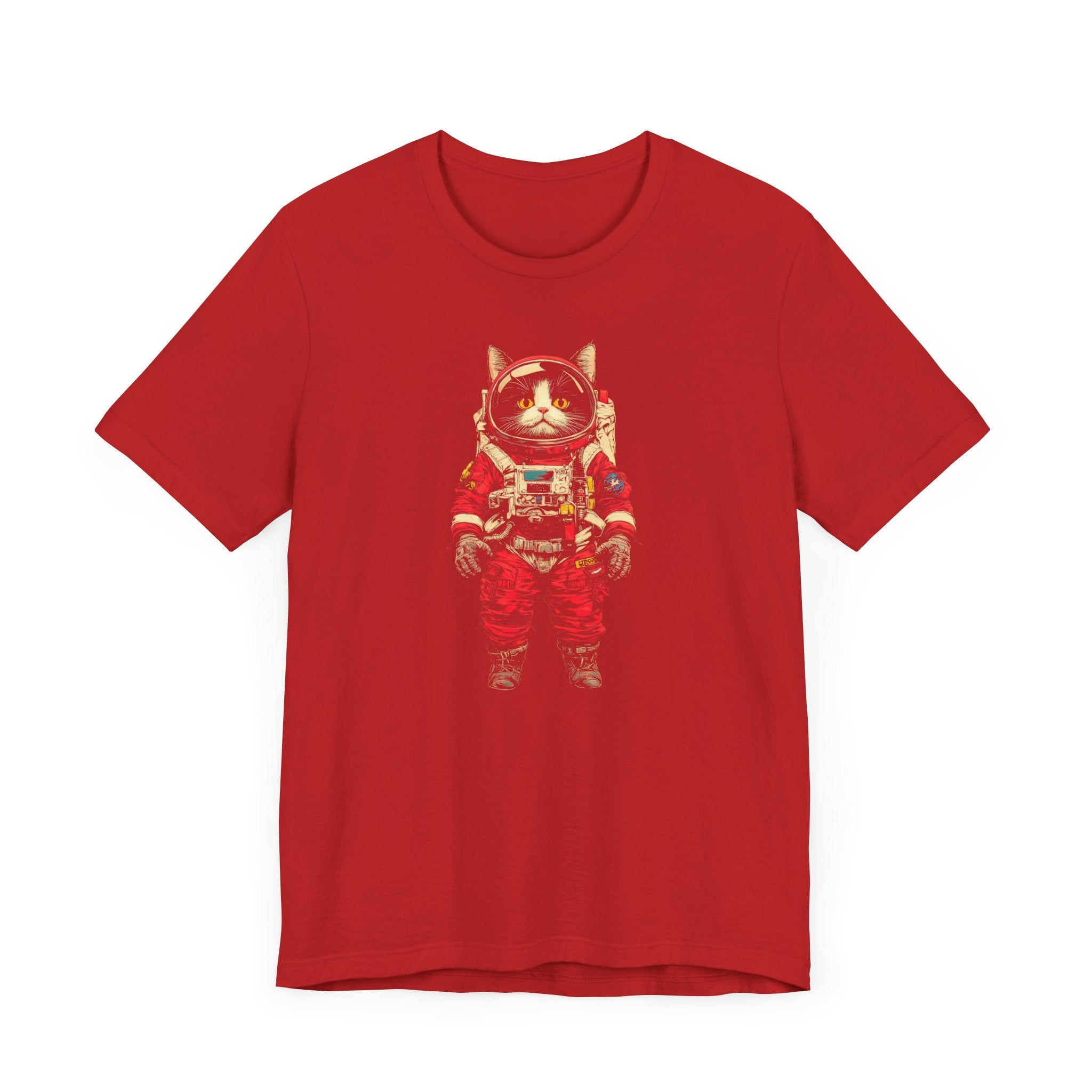 Fearless Space Cat Astronaut Graphic Tee