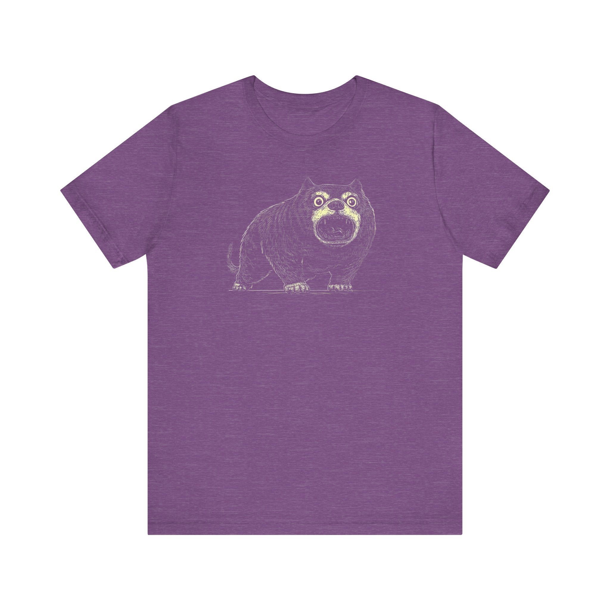 Quirky Black Shiba Inu Illustration T-Shirt