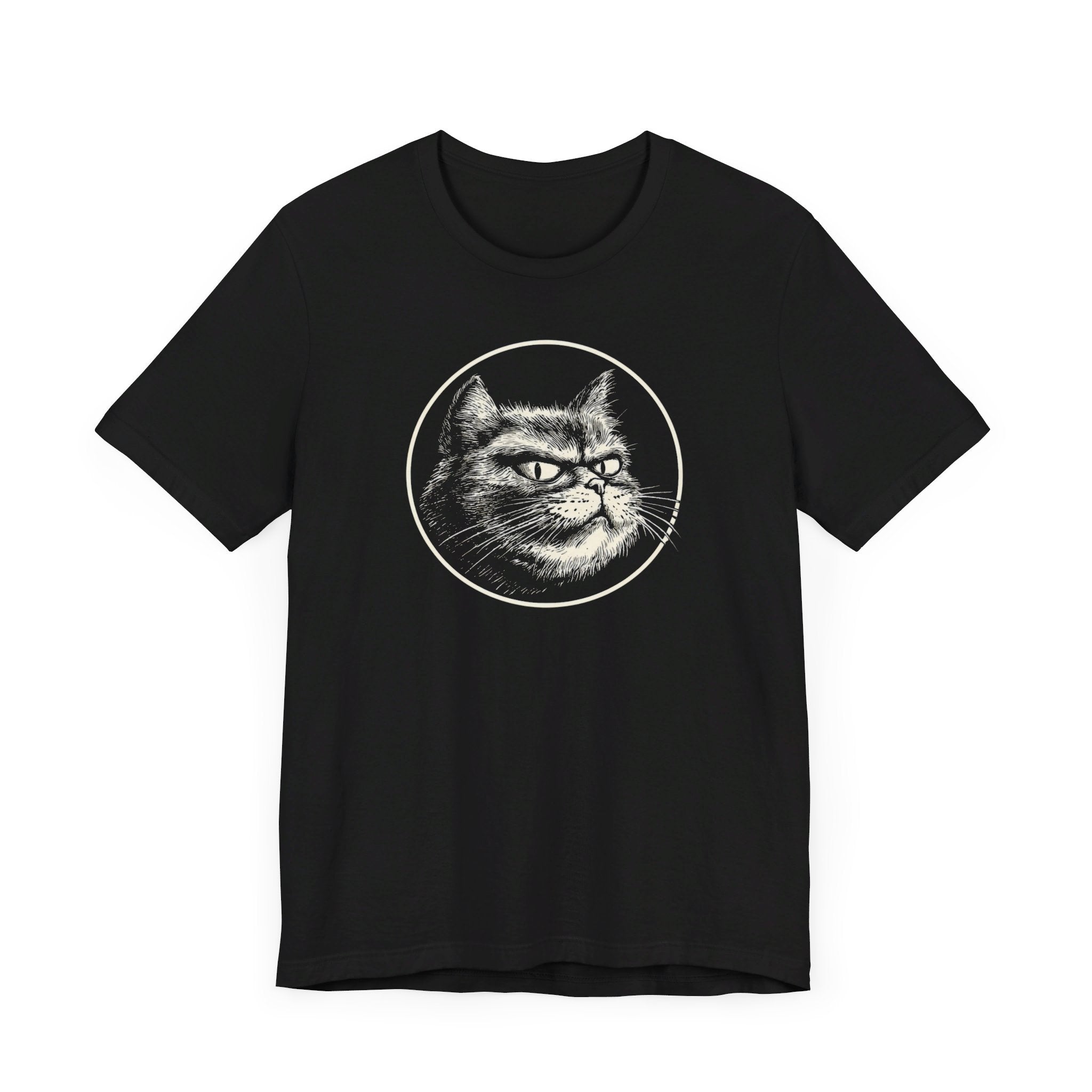 Grumpy Cat Graphic Tee – Vintage Style Cat Lover Shirt