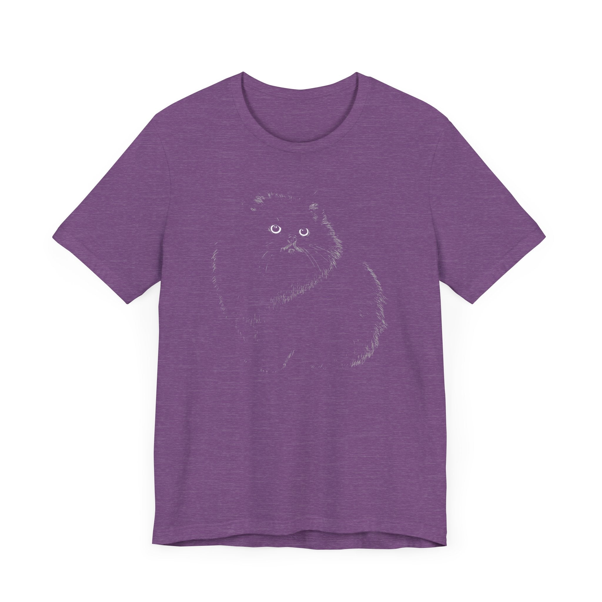Fluffy Black Cat Graphic Tee